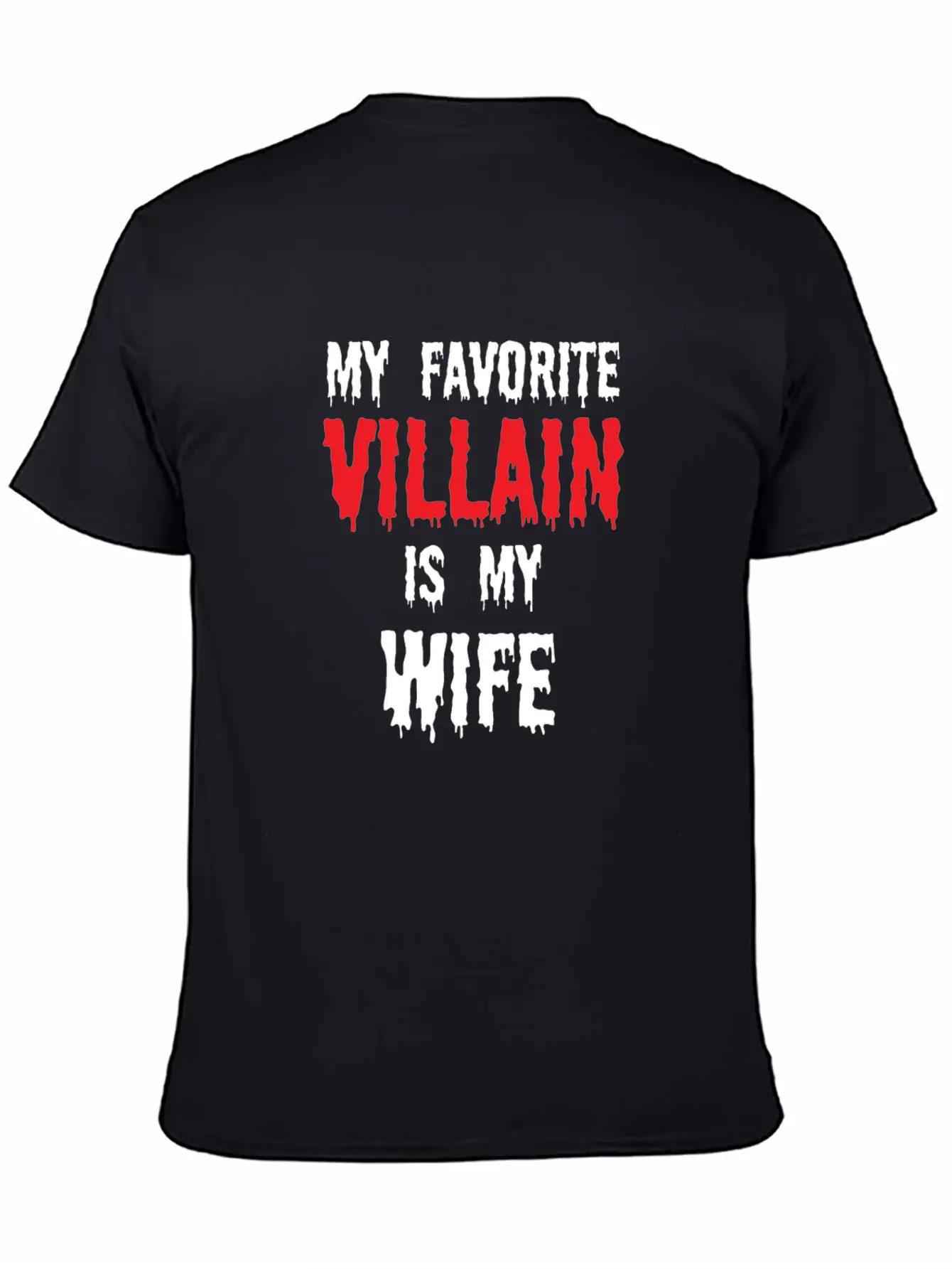 Halloween Favorite Villain Is My Wife Matching Breathable Graphic T-Shirt – Perfect For Casual Days