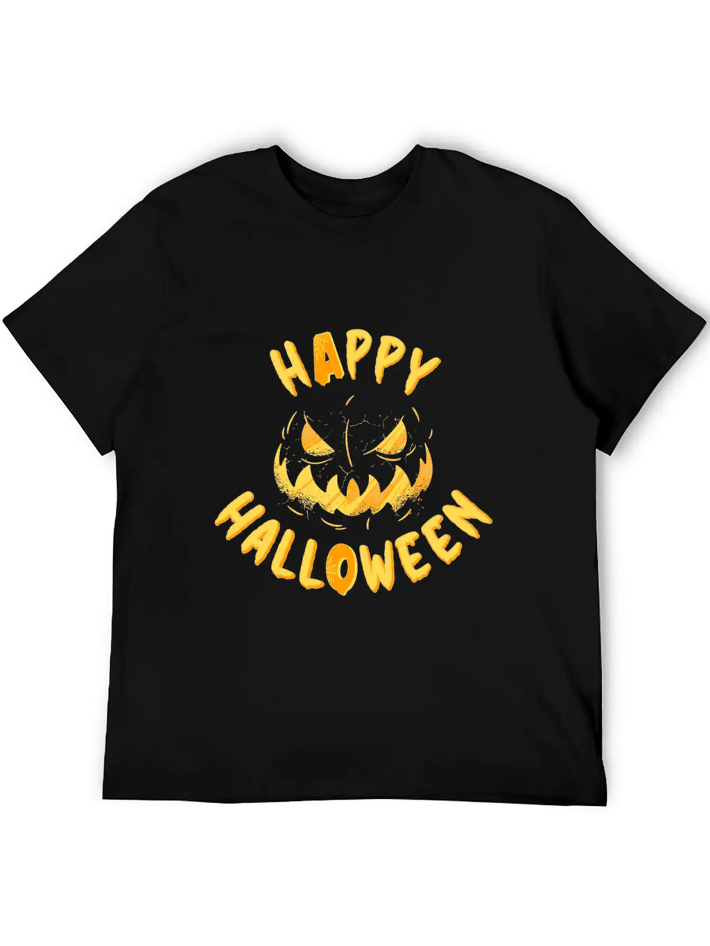 Halloween Happy Grimace Scary Horror Funny Pumpkin Unisex Casual T-Shirt – Clean Design For Daily Comfort