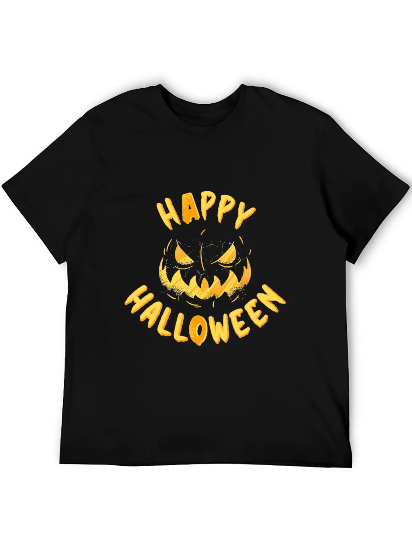 Halloween Happy Grimace Scary Horror Funny Pumpkin Unisex Casual T-Shirt – Clean Design For Daily Comfort