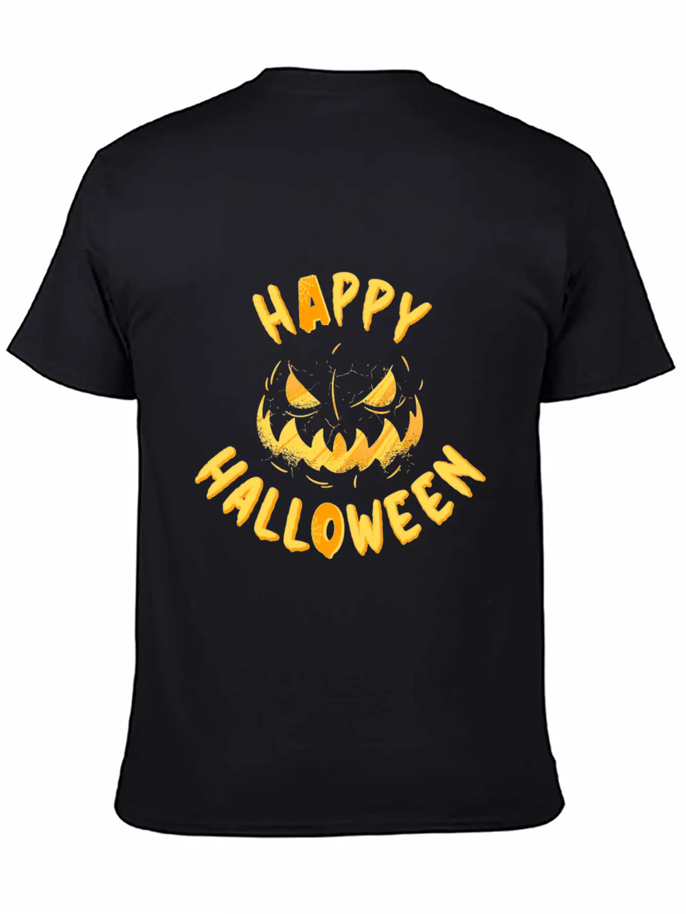 Halloween Happy Grimace Scary Horror Funny Pumpkin Unisex Casual T-Shirt – Clean Design For Daily Comfort
