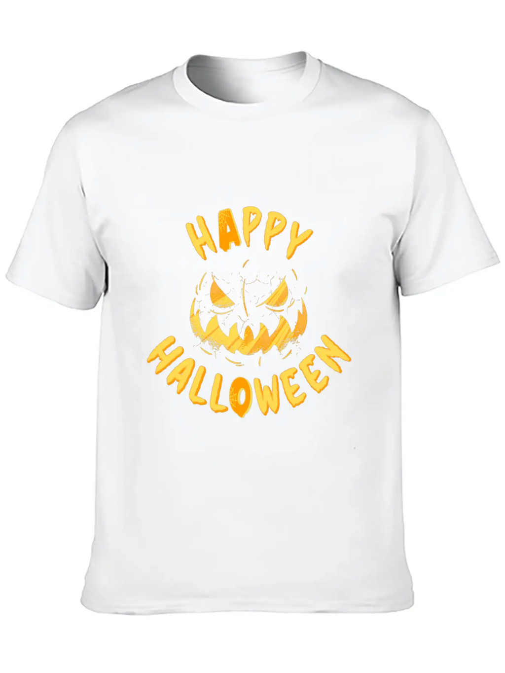 Halloween Happy Grimace Scary Horror Funny Pumpkin Unisex Casual T-Shirt – Clean Design For Daily Comfort