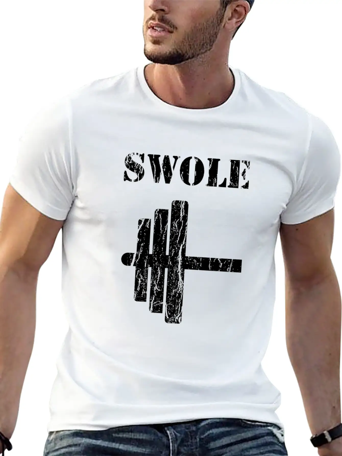 Halloween Swole Mates Funny Couple Matching Gift Unisex Short Sleeve Soft Cotton T-Shirt – Casual Everyday Wear