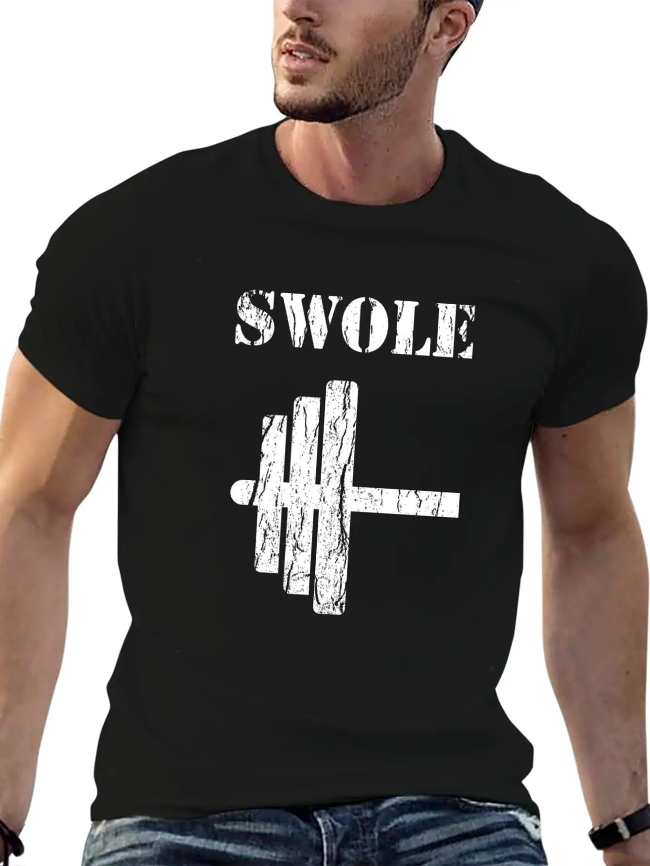 Halloween Swole Mates Funny Couple Matching Gift Unisex Short Sleeve Soft Cotton T-Shirt – Casual Everyday Wear