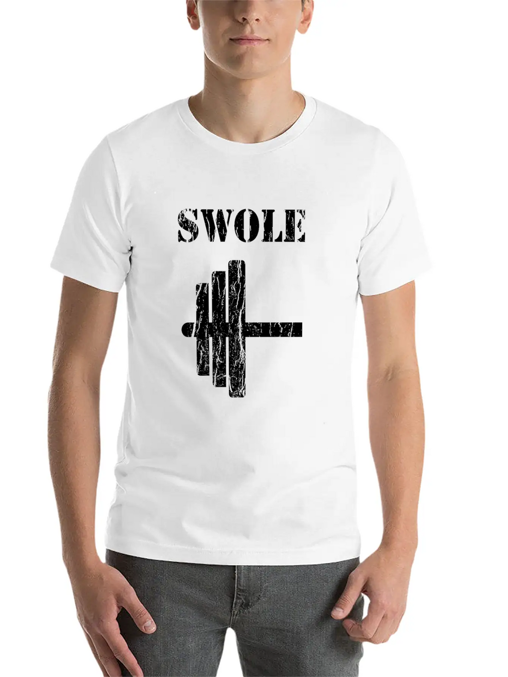 Halloween Swole Mates Funny Couple Matching Gift Unisex Short Sleeve Soft Cotton T-Shirt – Casual Everyday Wear