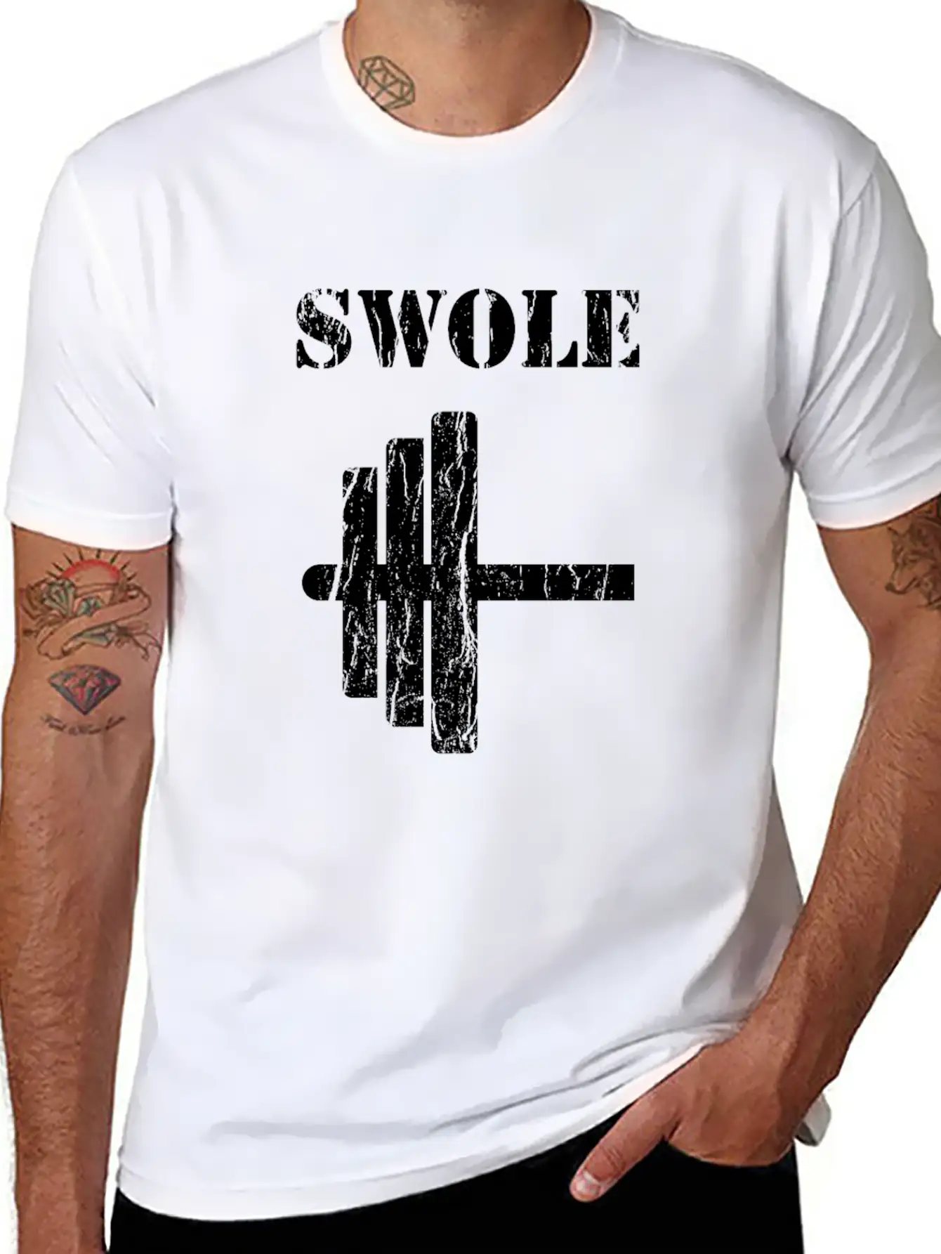 Halloween Swole Mates Funny Couple Matching Gift Unisex Short Sleeve Soft Cotton T-Shirt – Casual Everyday Wear