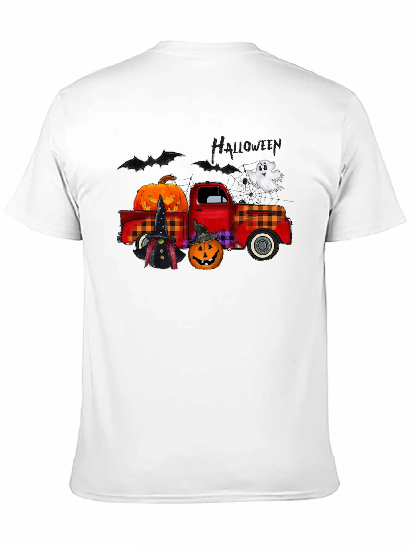 Halloween Truck Unisex Casual T-Shirt – Clean Design For Daily Comfort