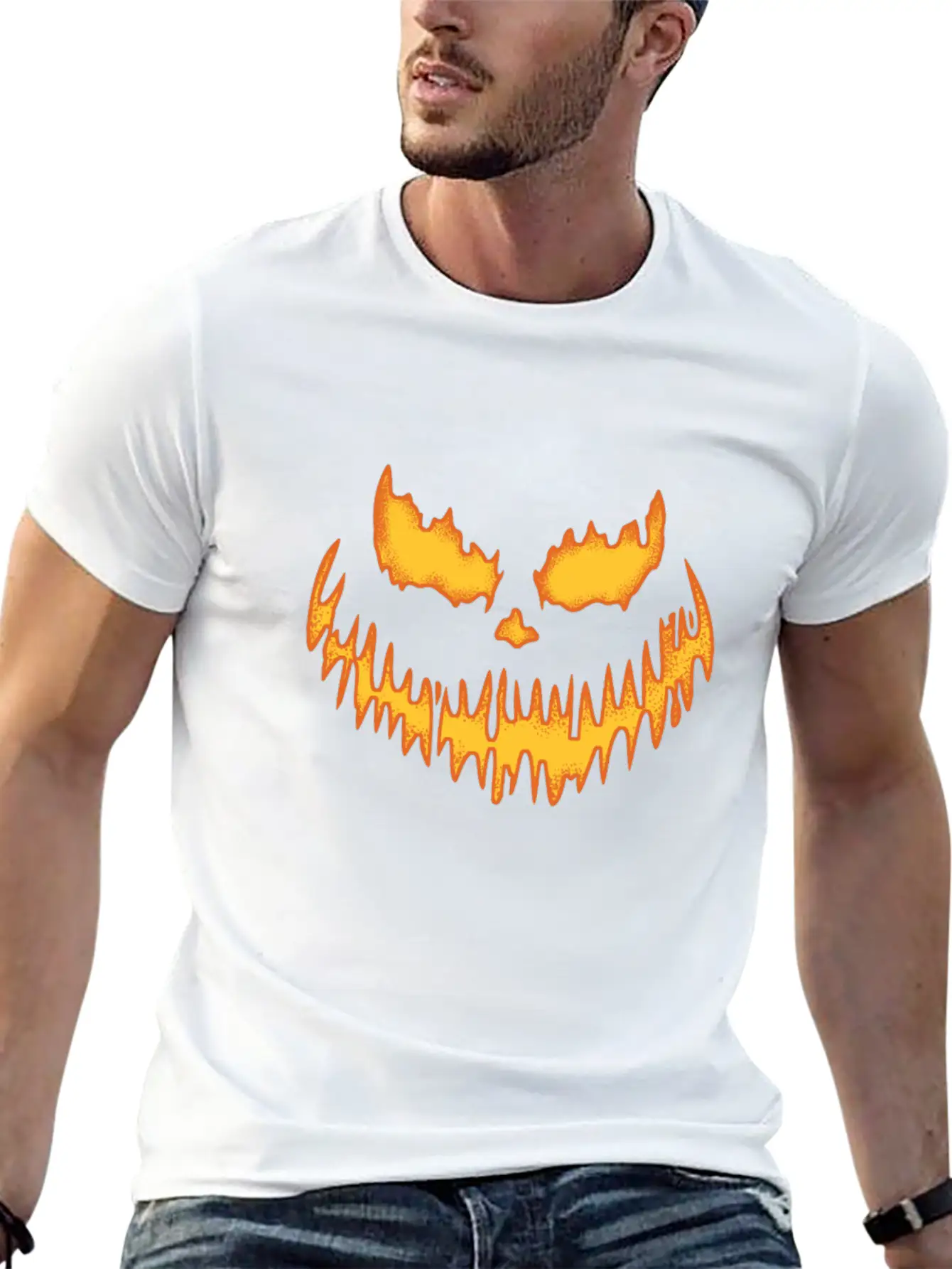 Halloween Unisex Short Sleeve Soft Cotton T-Shirt – Casual Everyday Wear