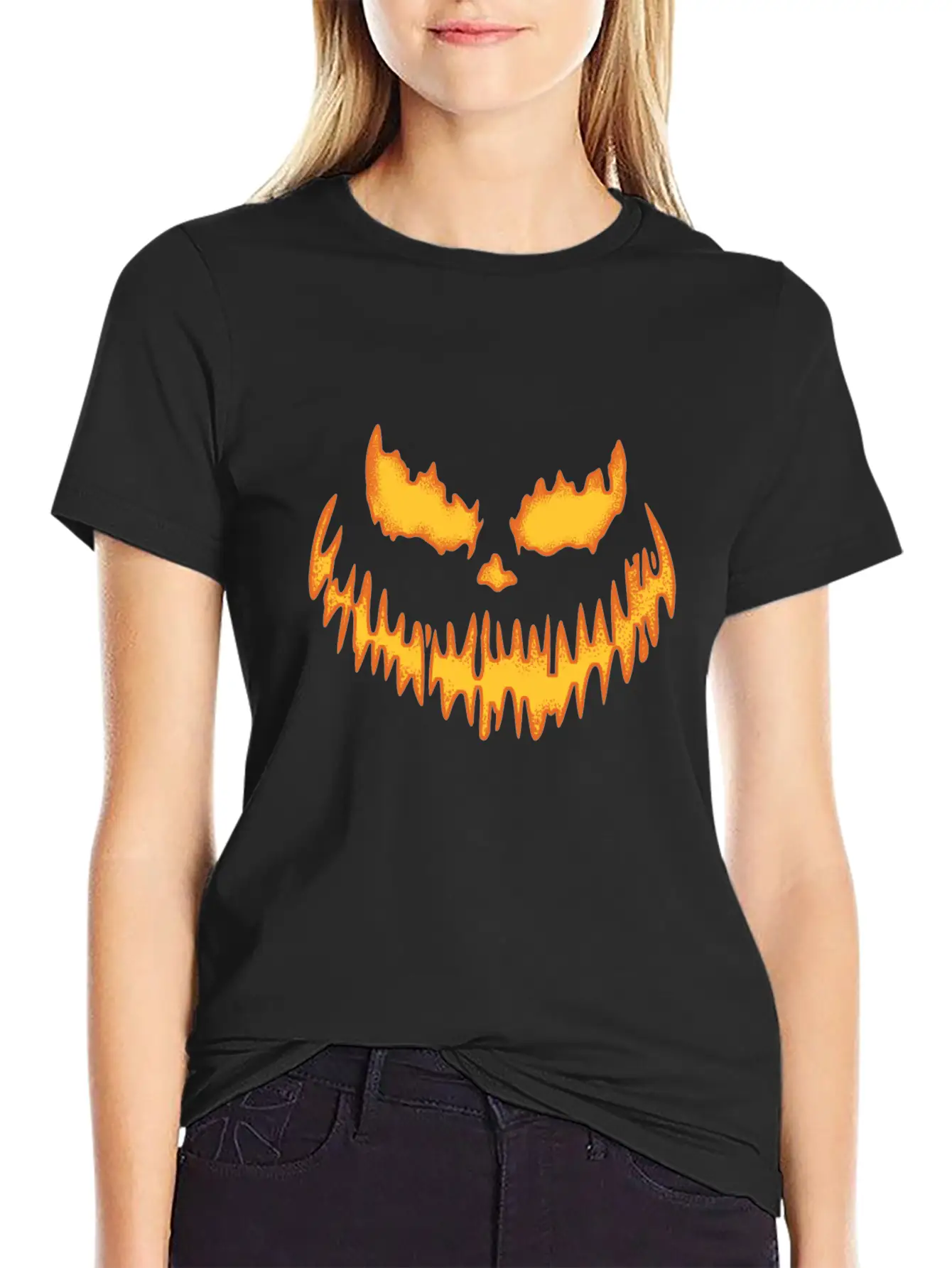 Halloween Unisex Short Sleeve Soft Cotton T-Shirt – Casual Everyday Wear