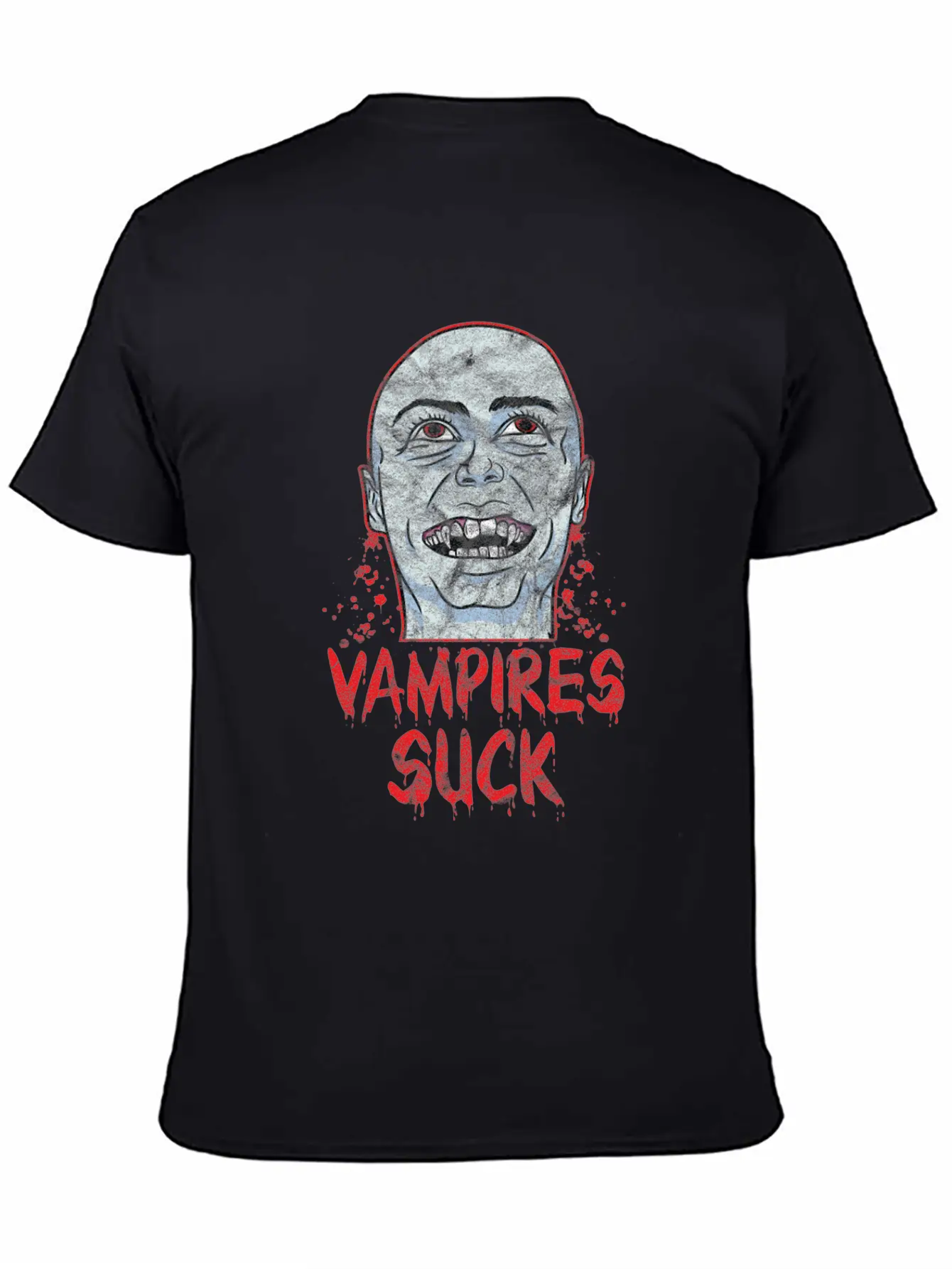 Halloween - Vampire Suck Essential Cotton Tee For Daily Outfits – Unisex Style