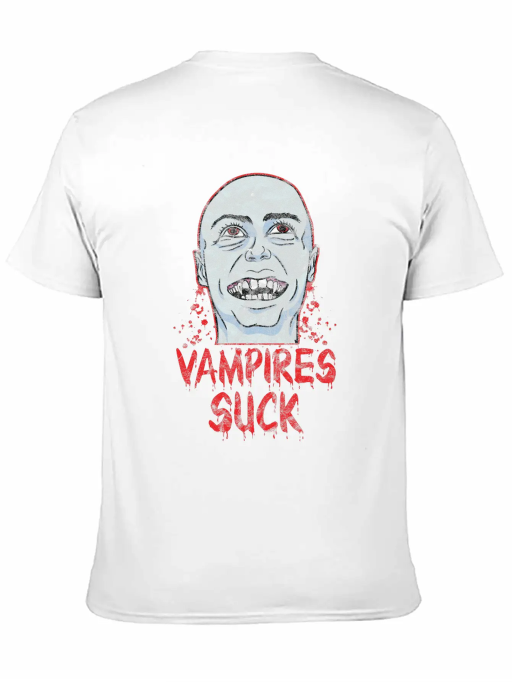 Halloween - Vampire Suck Essential Cotton Tee For Daily Outfits – Unisex Style
