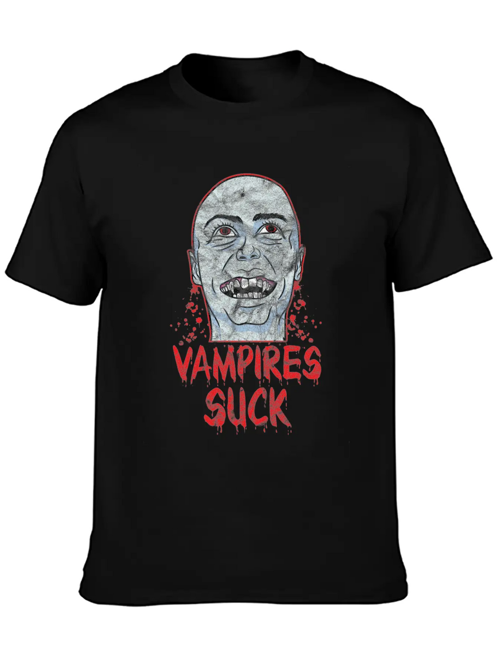 Halloween - Vampire Suck Essential Cotton Tee For Daily Outfits – Unisex Style