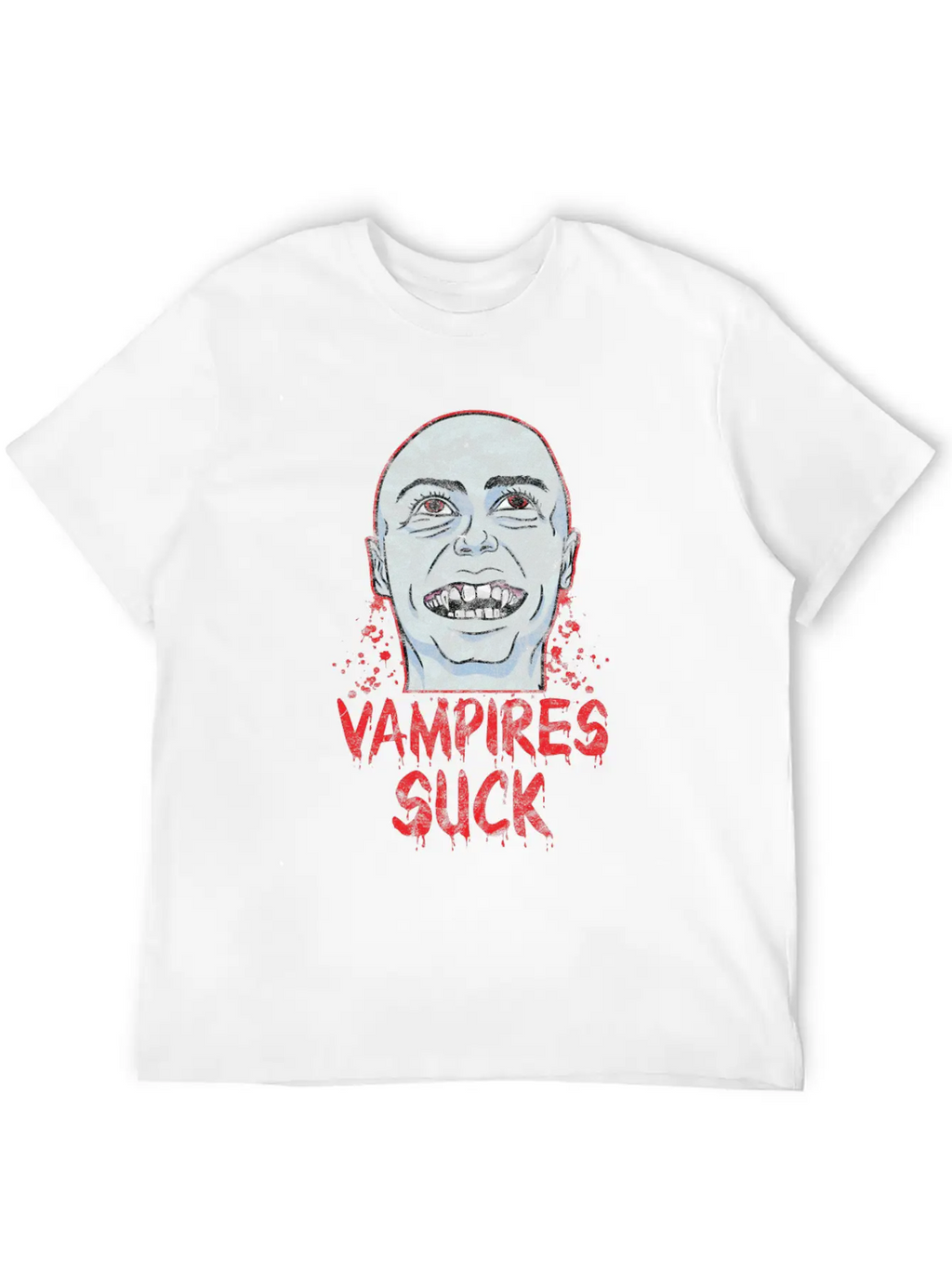 Halloween - Vampire Suck Essential Cotton Tee For Daily Outfits – Unisex Style