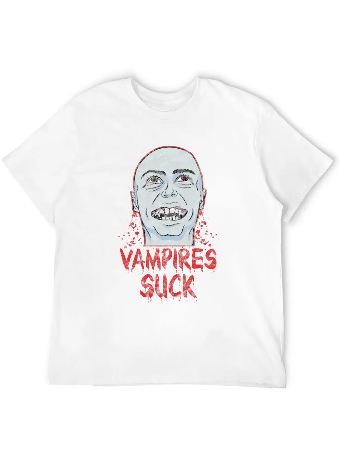 Halloween - Vampire Suck Essential Cotton Tee For Daily Outfits – Unisex Style