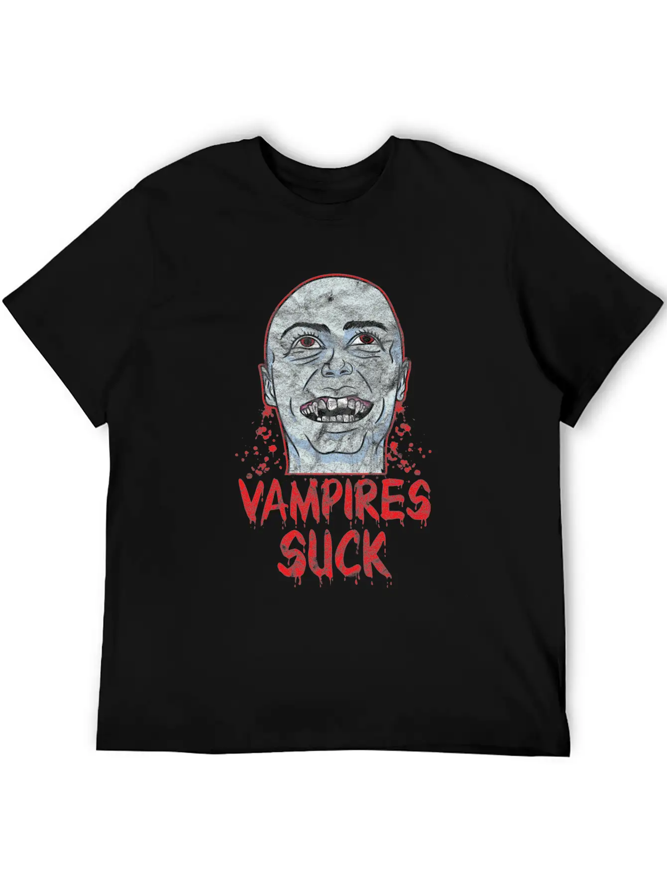Halloween - Vampire Suck Essential Cotton Tee For Daily Outfits – Unisex Style