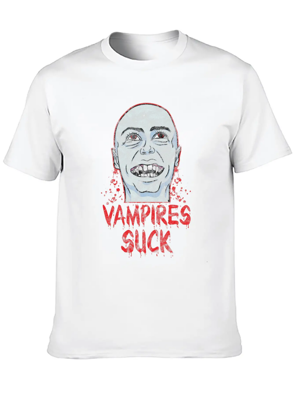 Halloween - Vampire Suck Essential Cotton Tee For Daily Outfits – Unisex Style