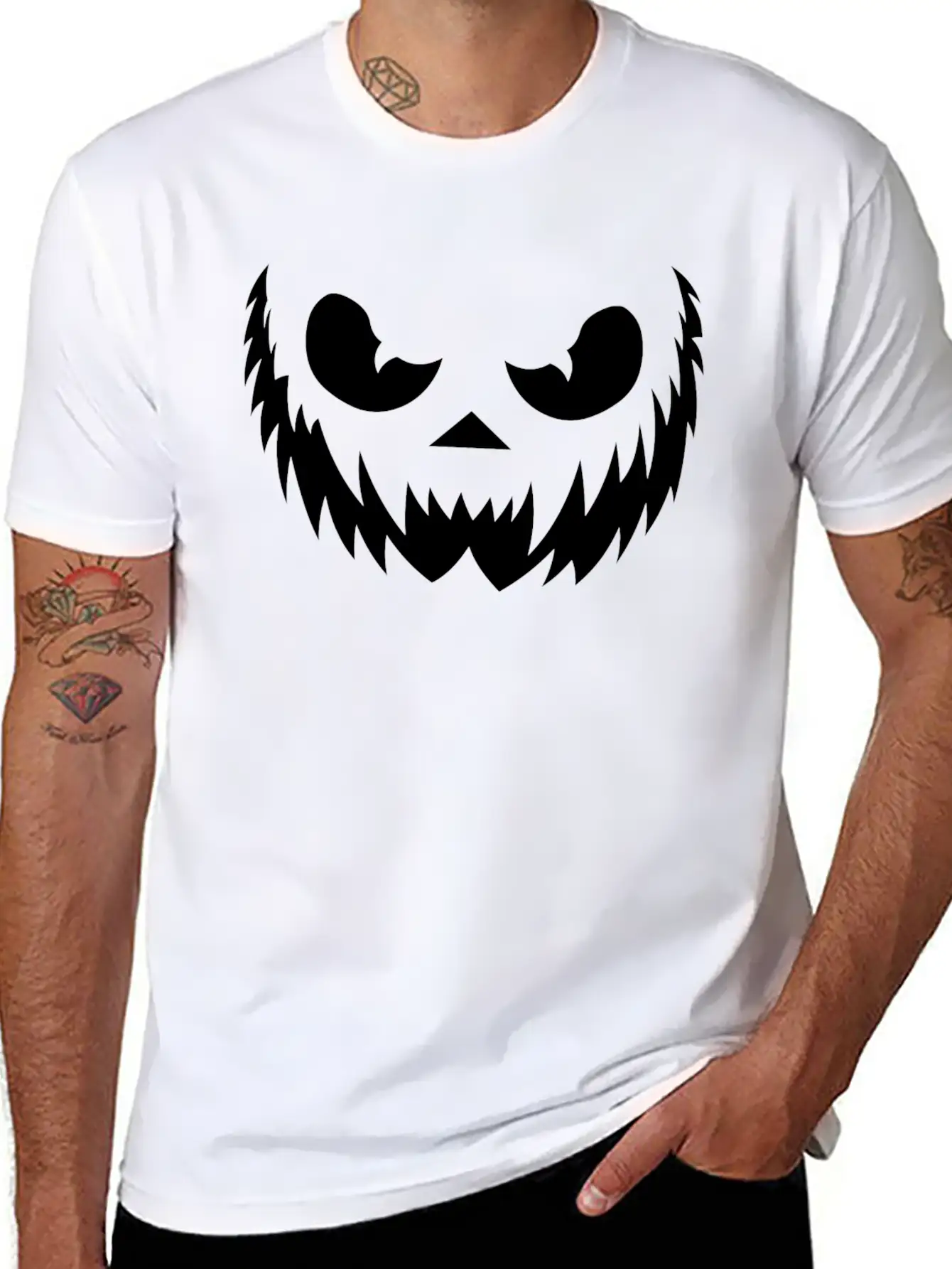 HalloweenV2 Unisex Short Sleeve Soft Cotton T-Shirt – Casual Everyday Wear