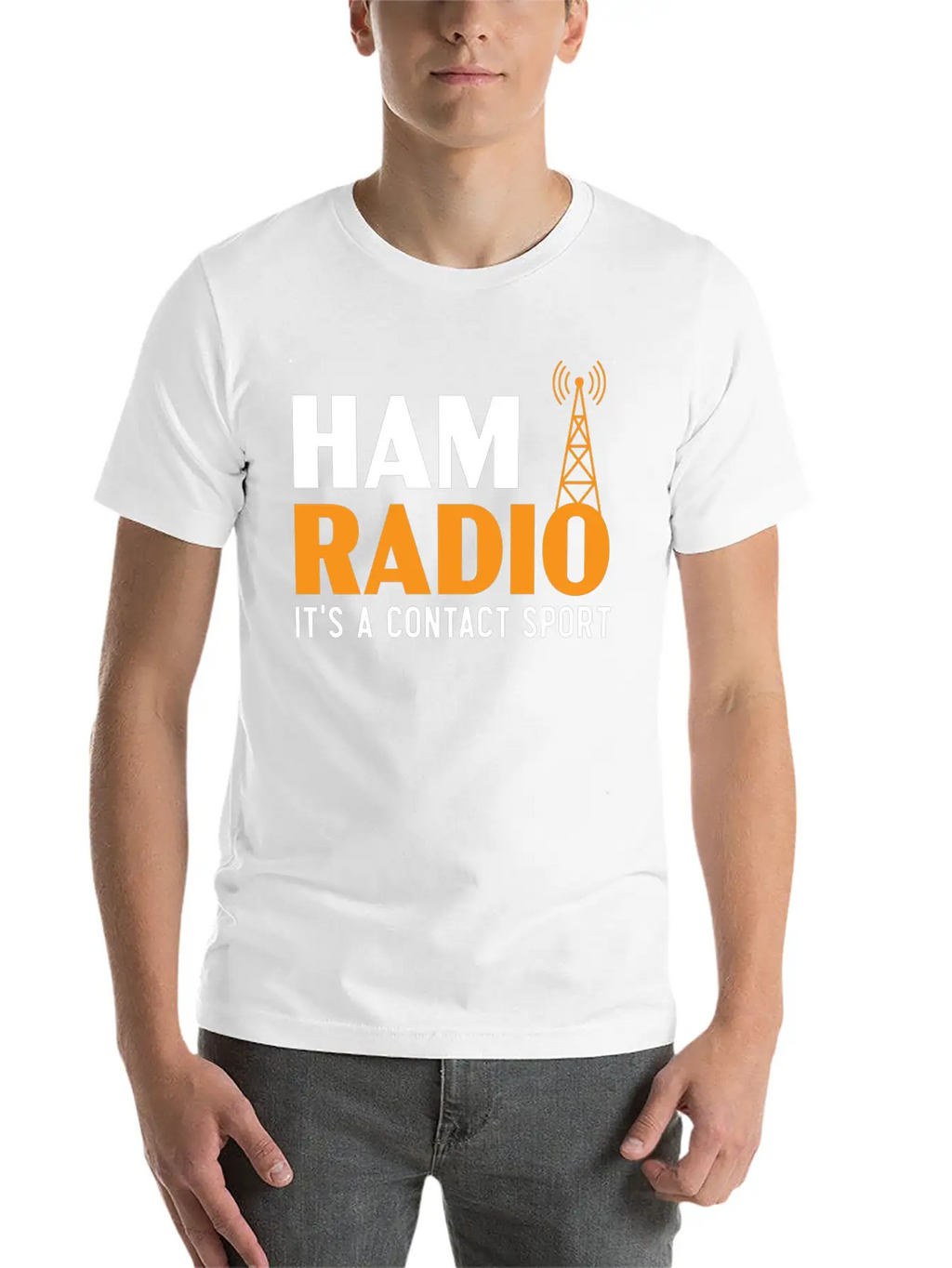 Ham Radio It's A Contact Sport Operator Ham Radio Breathable Graphic T-Shirt – Perfect For Casual Days