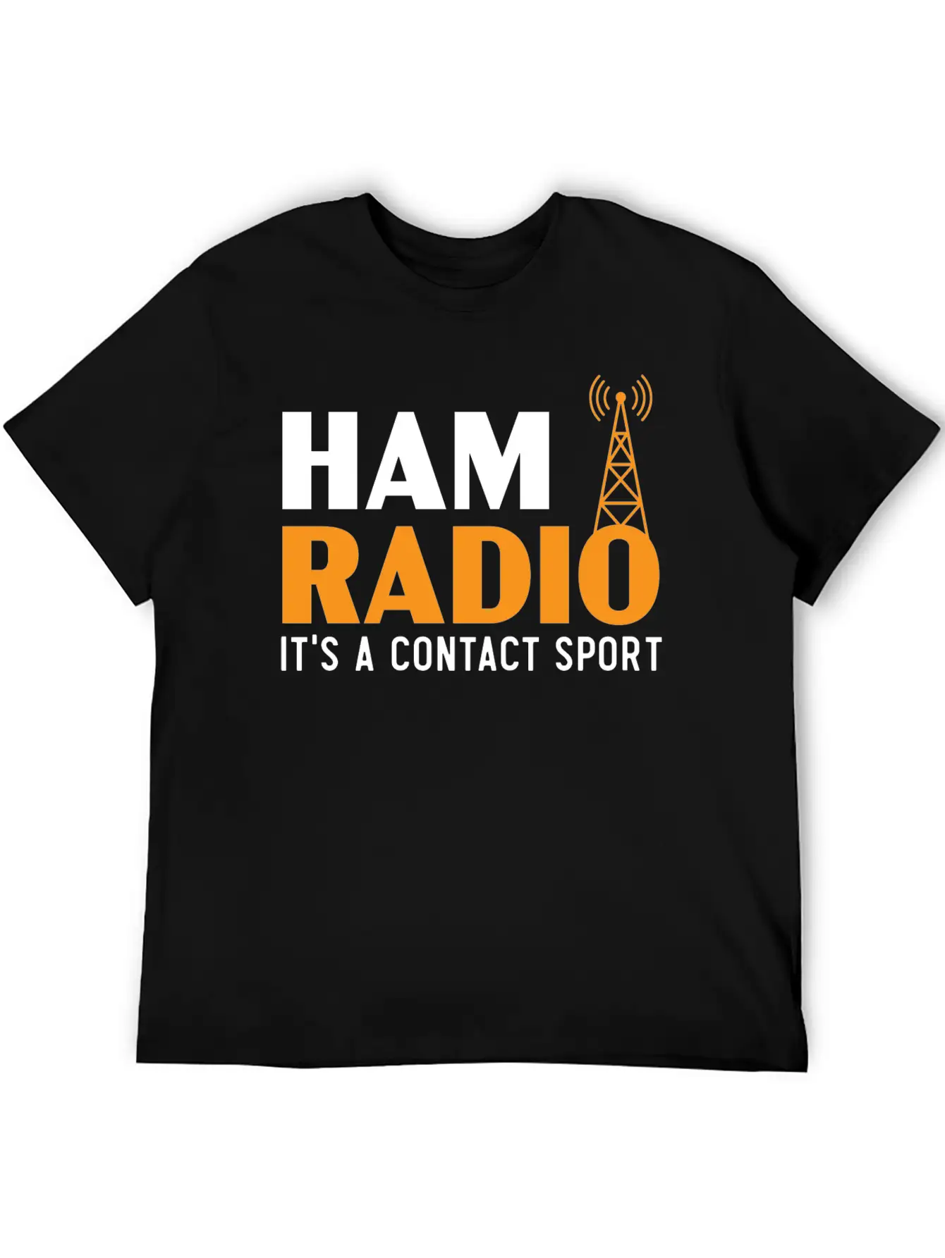 Ham Radio It's A Contact Sport Operator Ham Radio Breathable Graphic T-Shirt – Perfect For Casual Days