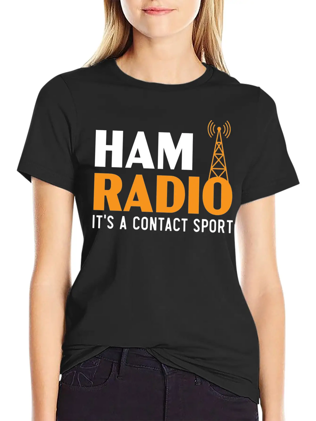 Ham Radio It's A Contact Sport Operator Ham Radio Breathable Graphic T-Shirt – Perfect For Casual Days