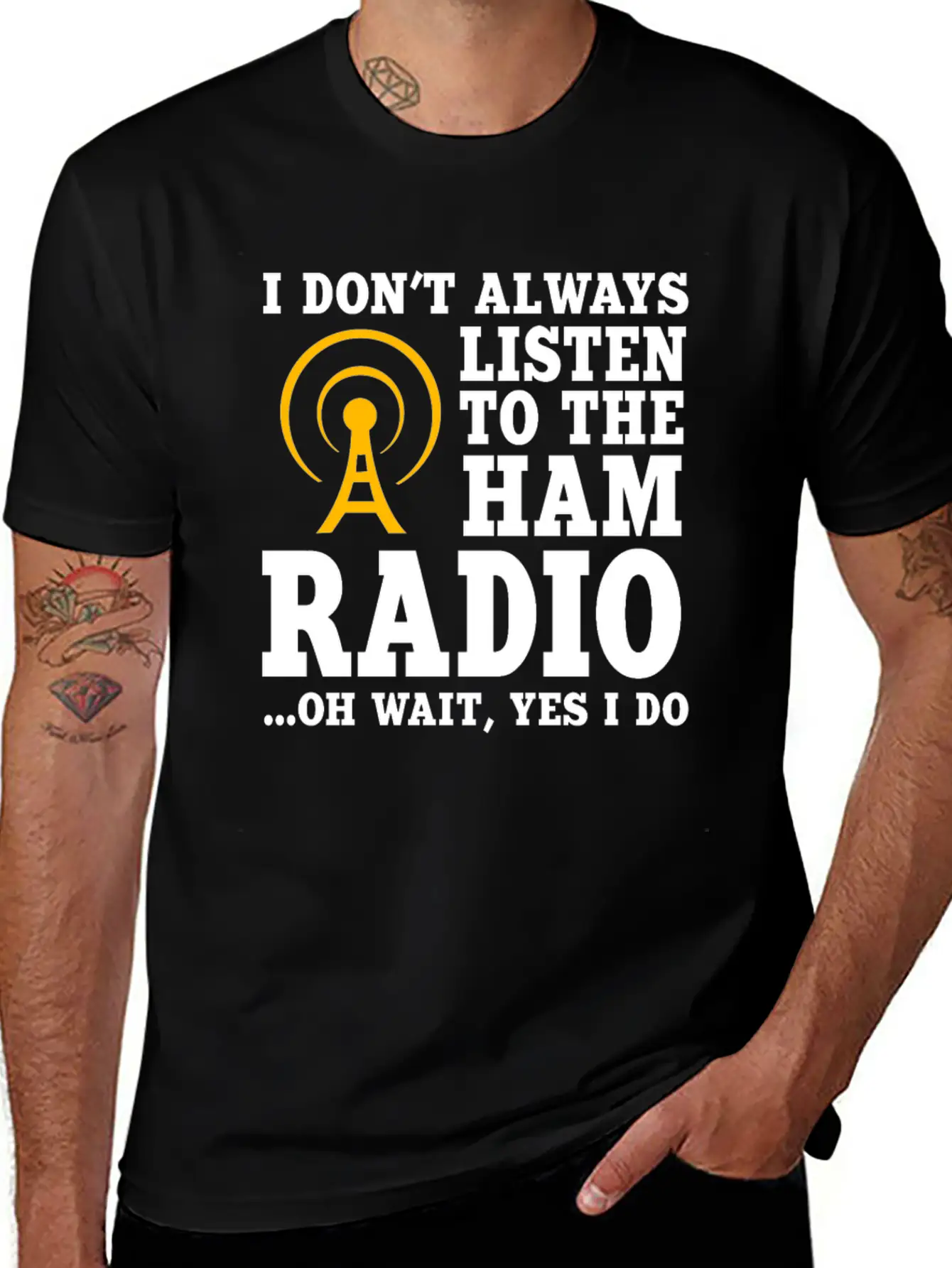 Ham Radio Operator Stylish Everyday T-Shirt – Unisex Basic Cotton Tee