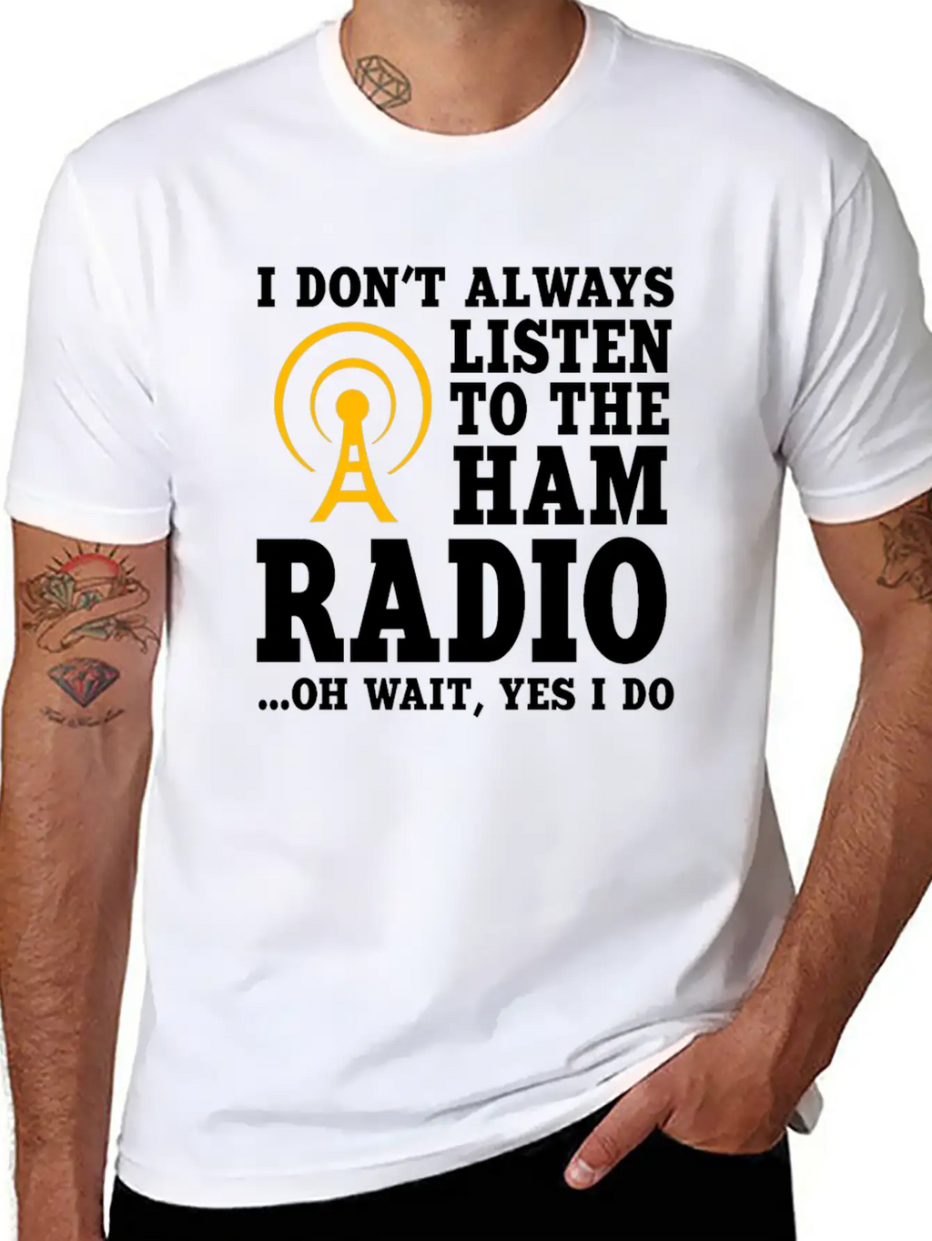 Ham Radio Operator Stylish Everyday T-Shirt – Unisex Basic Cotton Tee