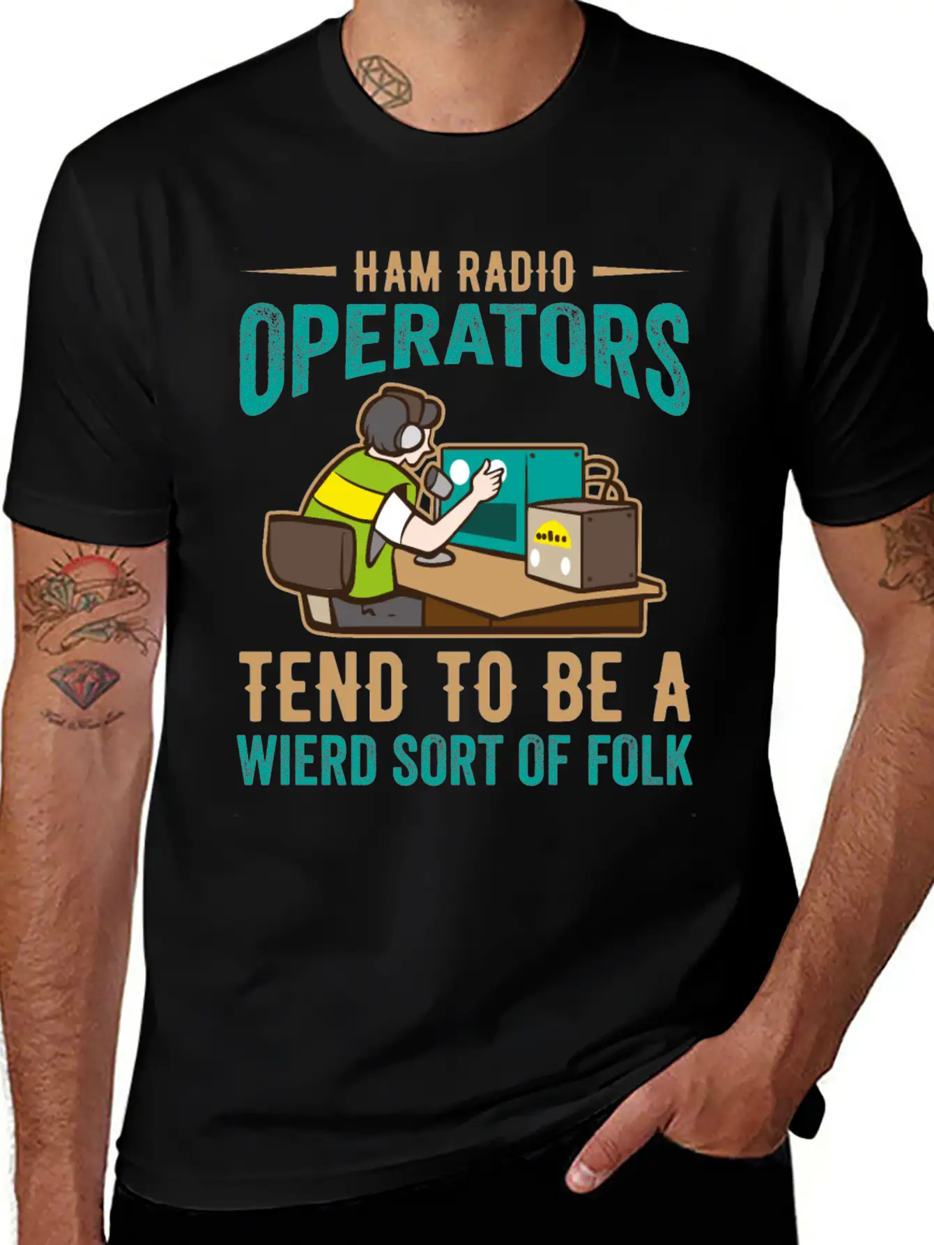 Ham Radio Operator Tend To Be A Wierd Sort Of Folk Stylish Everyday T-Shirt – Unisex Basic Cotton Tee
