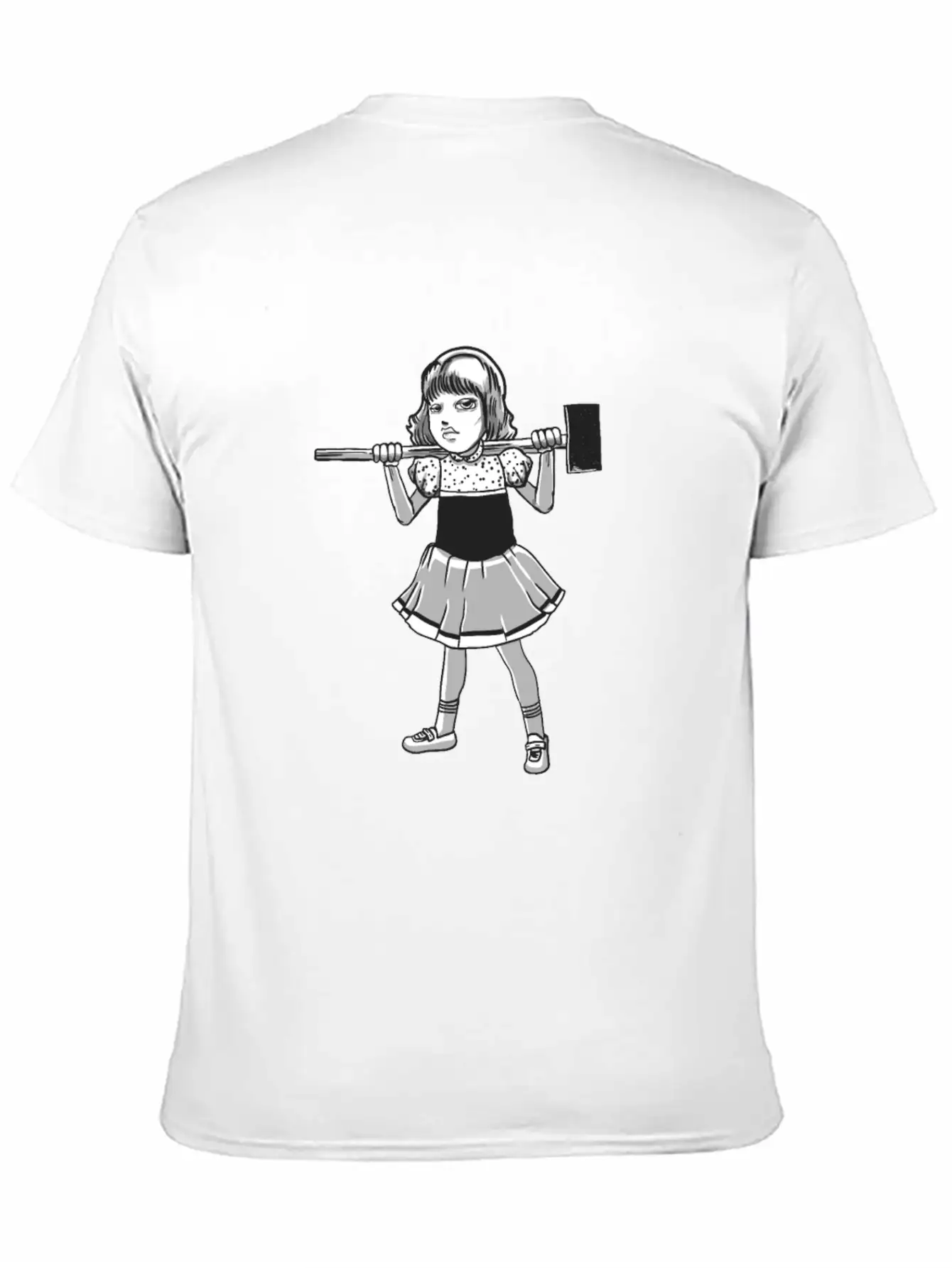 Hammer Girl Punk Goth Horror Fan Classic Fit Graphic Tee For Daily Comfort – Unisex Cotton Shirt