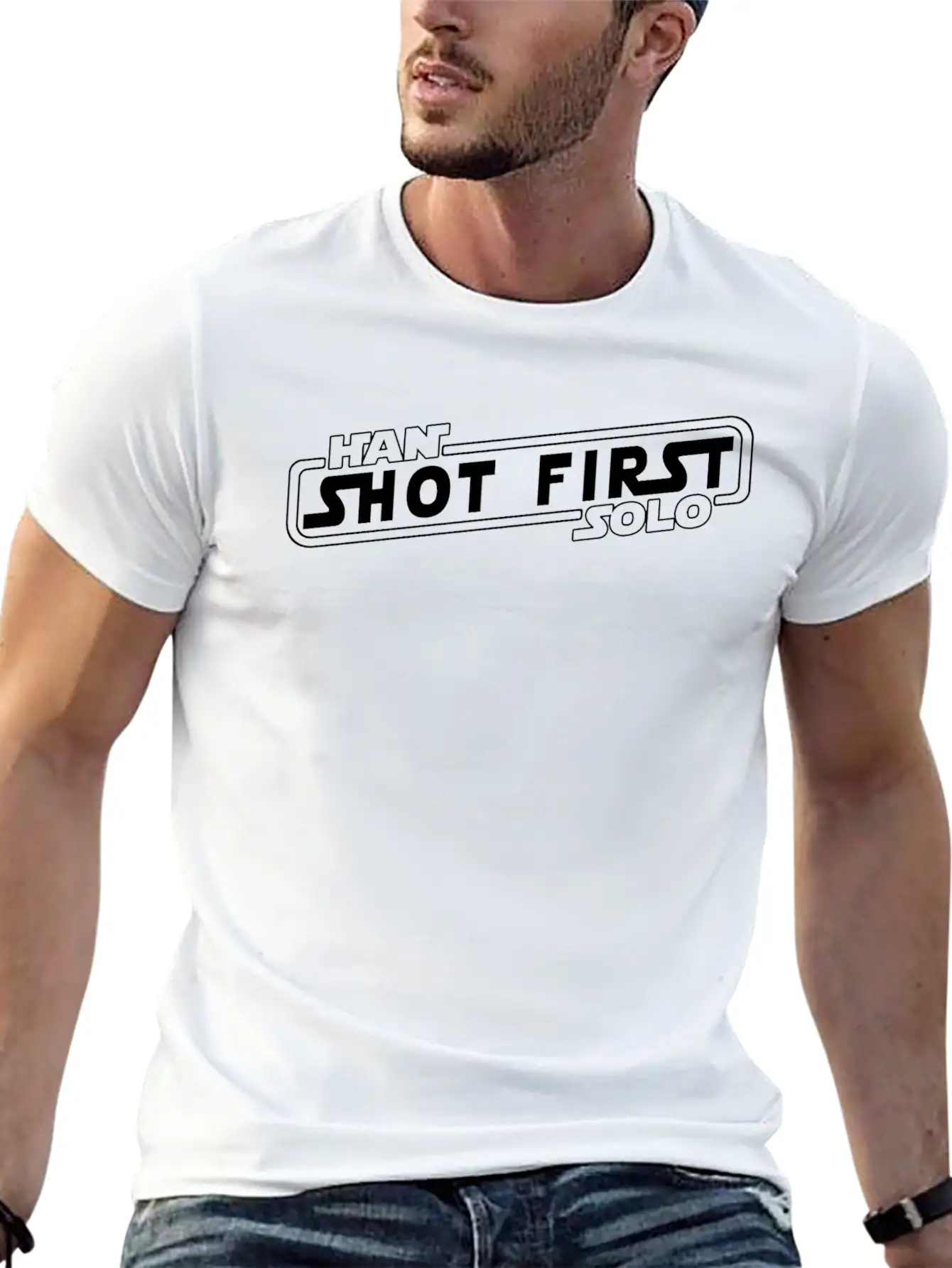 Han Solo Shot First Classic Fit Graphic Tee For Daily Comfort – Unisex Cotton Shirt