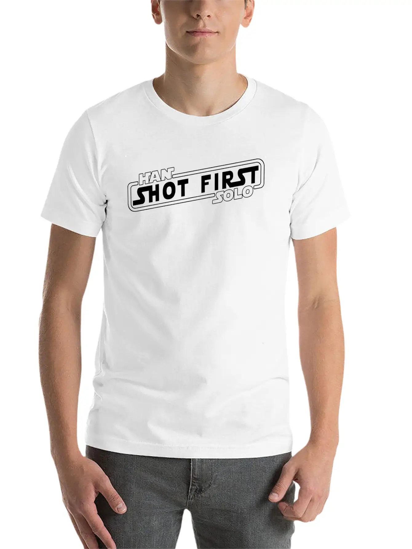 Han Solo Shot First Classic Fit Graphic Tee For Daily Comfort – Unisex Cotton Shirt