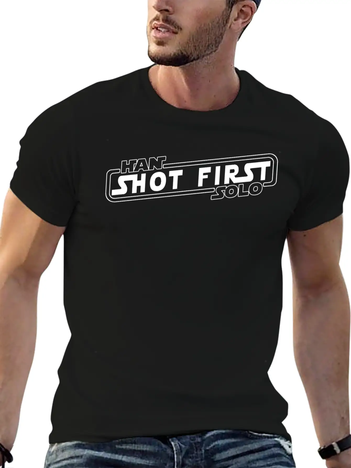 Han Solo Shot First Classic Fit Graphic Tee For Daily Comfort – Unisex Cotton Shirt