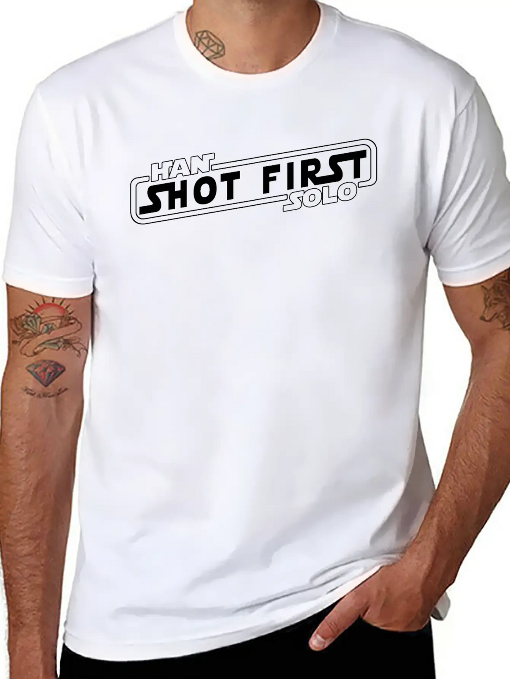 Han Solo Shot First Classic Fit Graphic Tee For Daily Comfort – Unisex Cotton Shirt