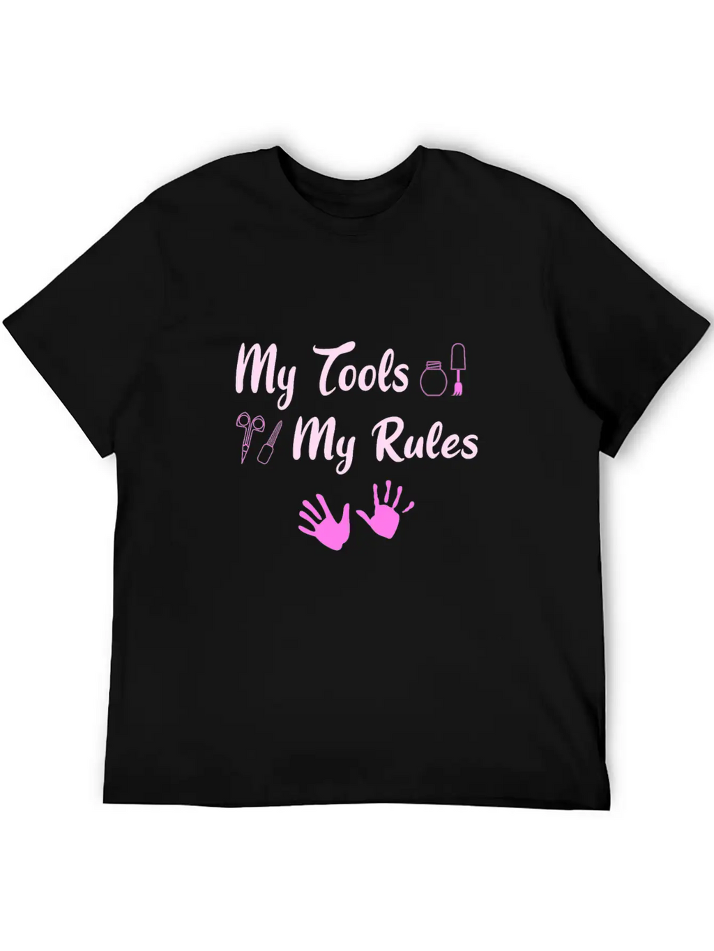 Hand Care Nail Care Unisex Short Sleeve Soft Cotton T-Shirt – Casual Everyday Wear
