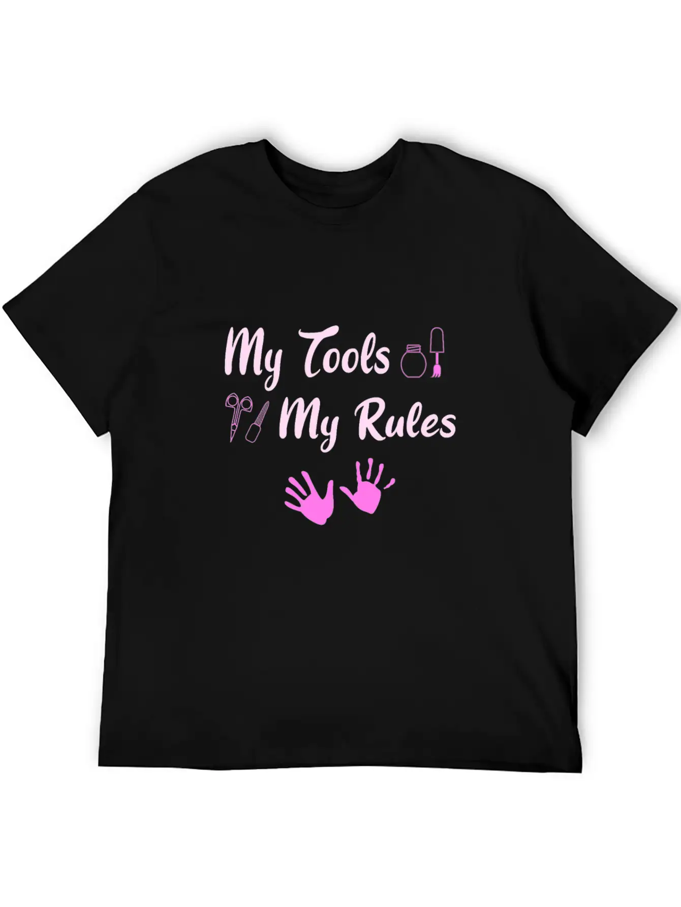 Hand Care Nail Care Unisex Short Sleeve Soft Cotton T-Shirt – Casual Everyday Wear