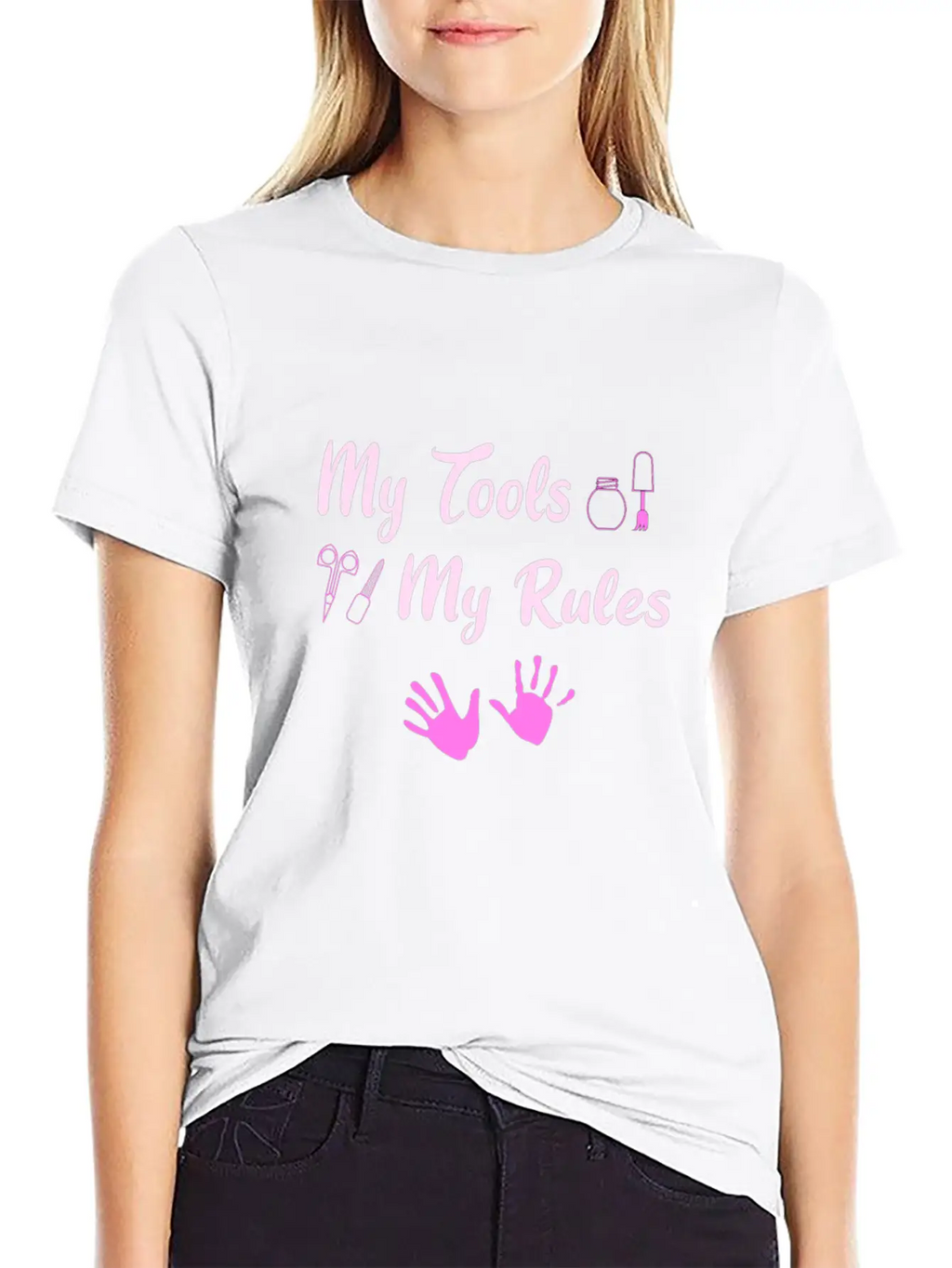 Hand Care Nail Care Unisex Short Sleeve Soft Cotton T-Shirt – Casual Everyday Wear
