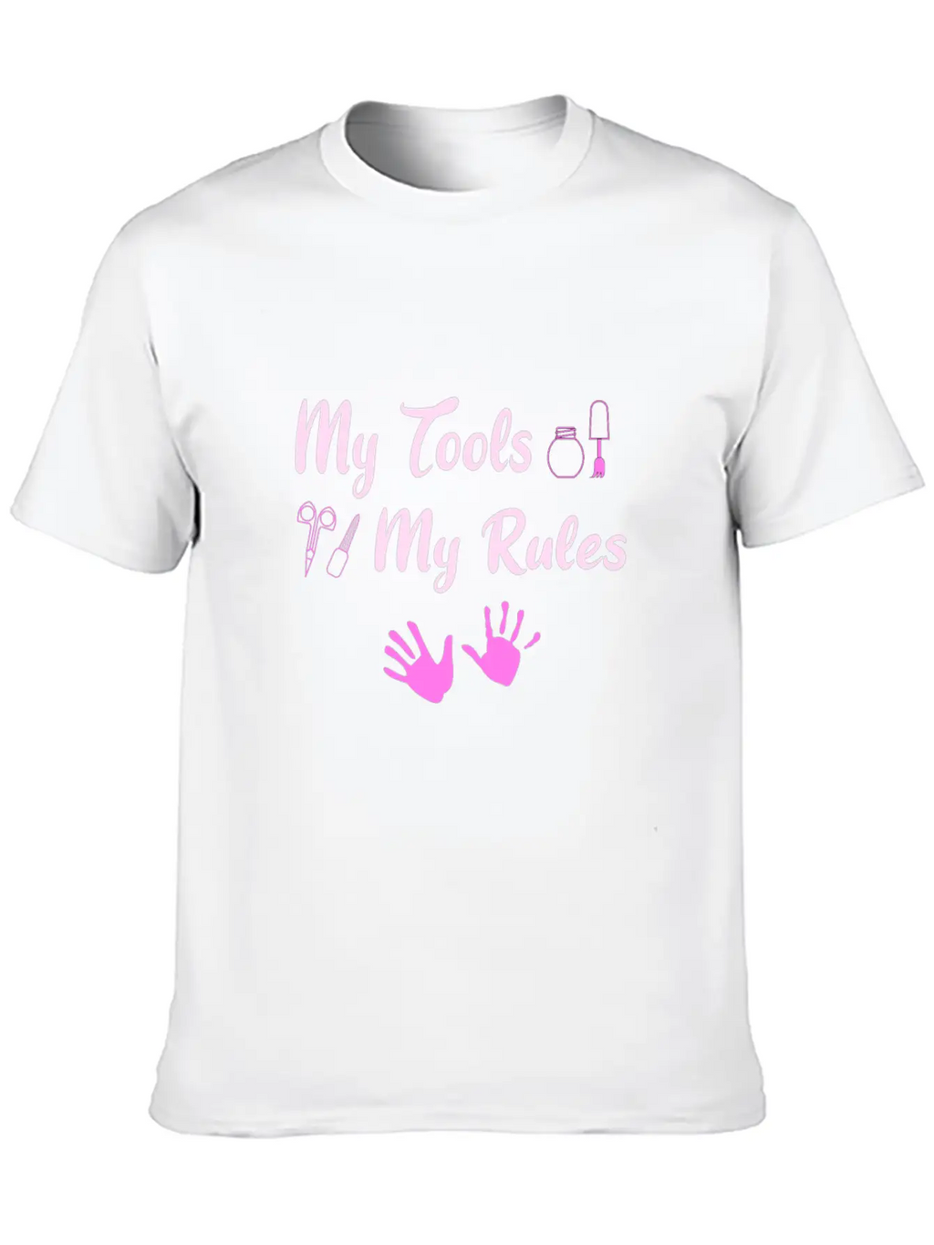 Hand Care Nail Care Unisex Short Sleeve Soft Cotton T-Shirt – Casual Everyday Wear