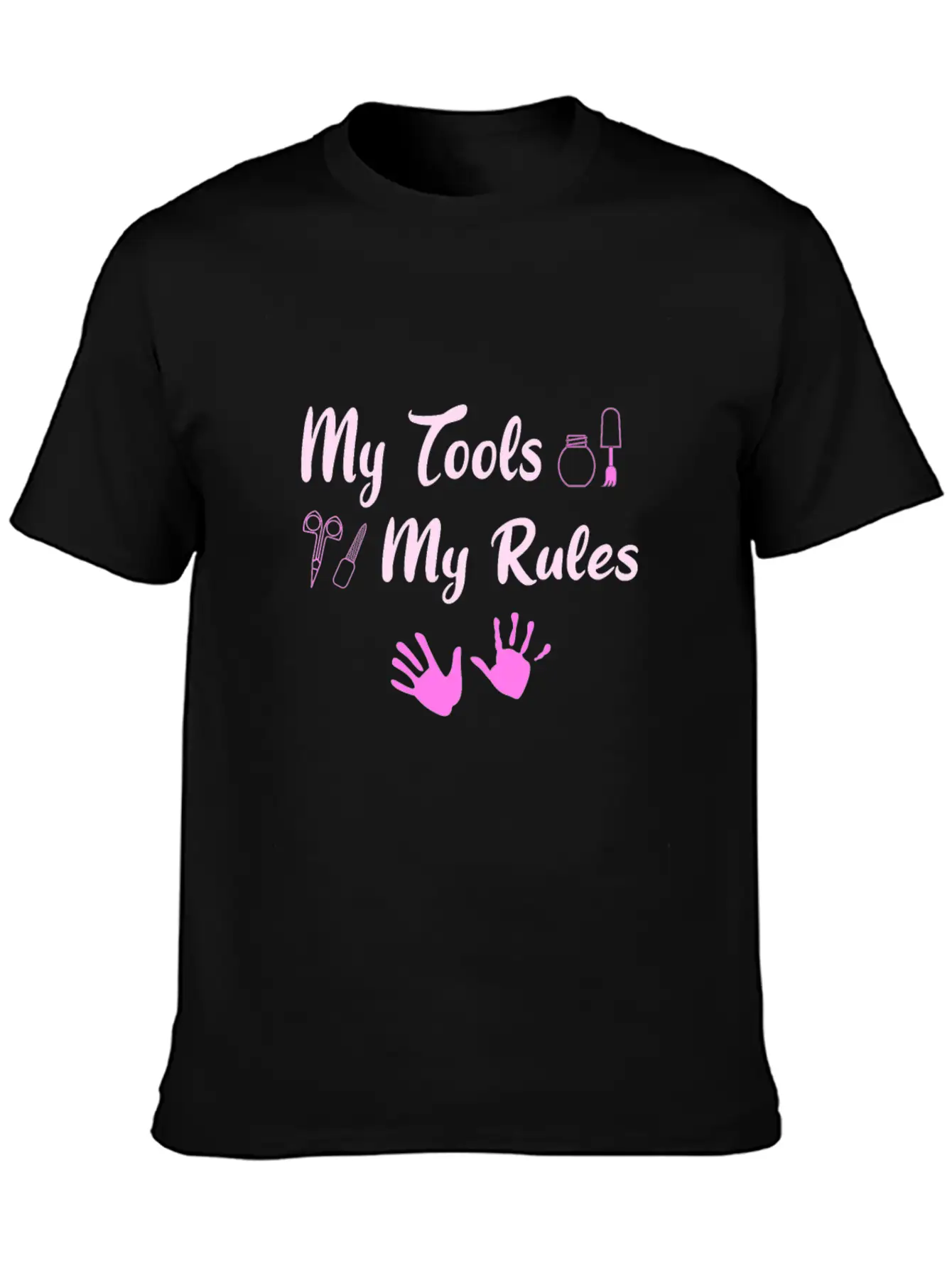 Hand Care Nail Care Unisex Short Sleeve Soft Cotton T-Shirt – Casual Everyday Wear