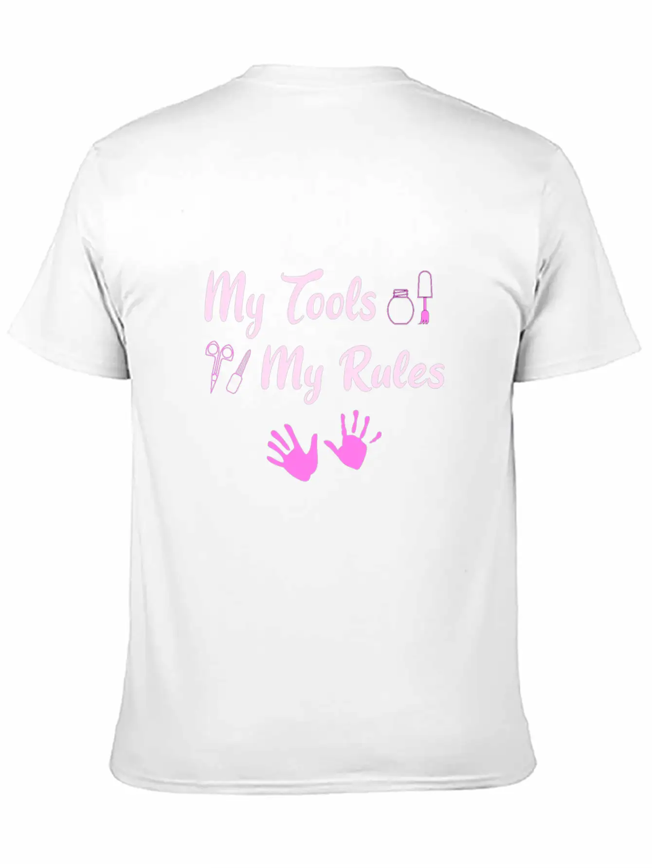 Hand Care Nail Care Unisex Short Sleeve Soft Cotton T-Shirt – Casual Everyday Wear