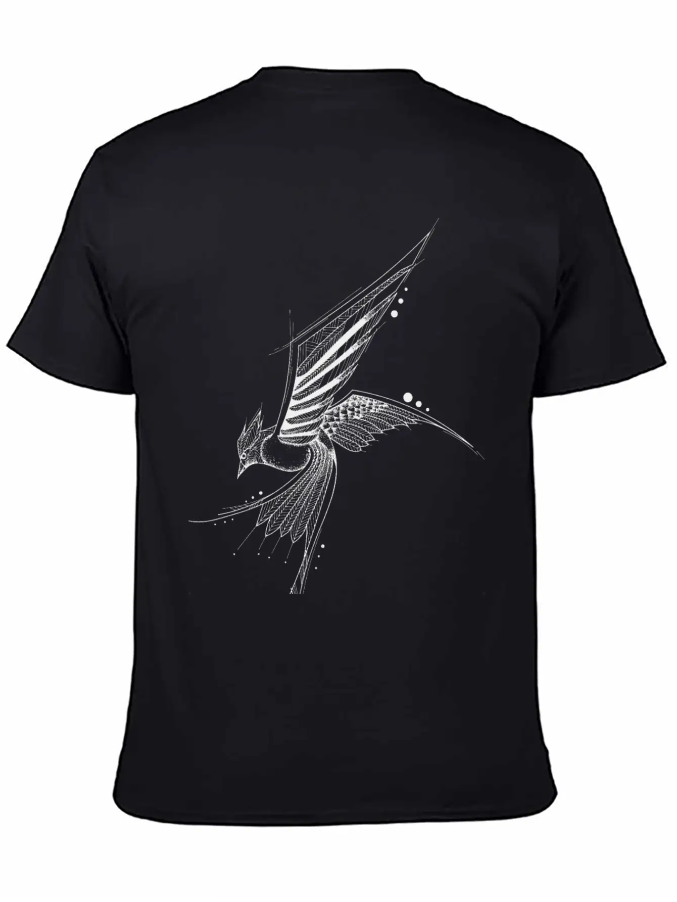 Hand Drawn Bird Unisex Casual T-Shirt – Clean Design For Daily Comfort