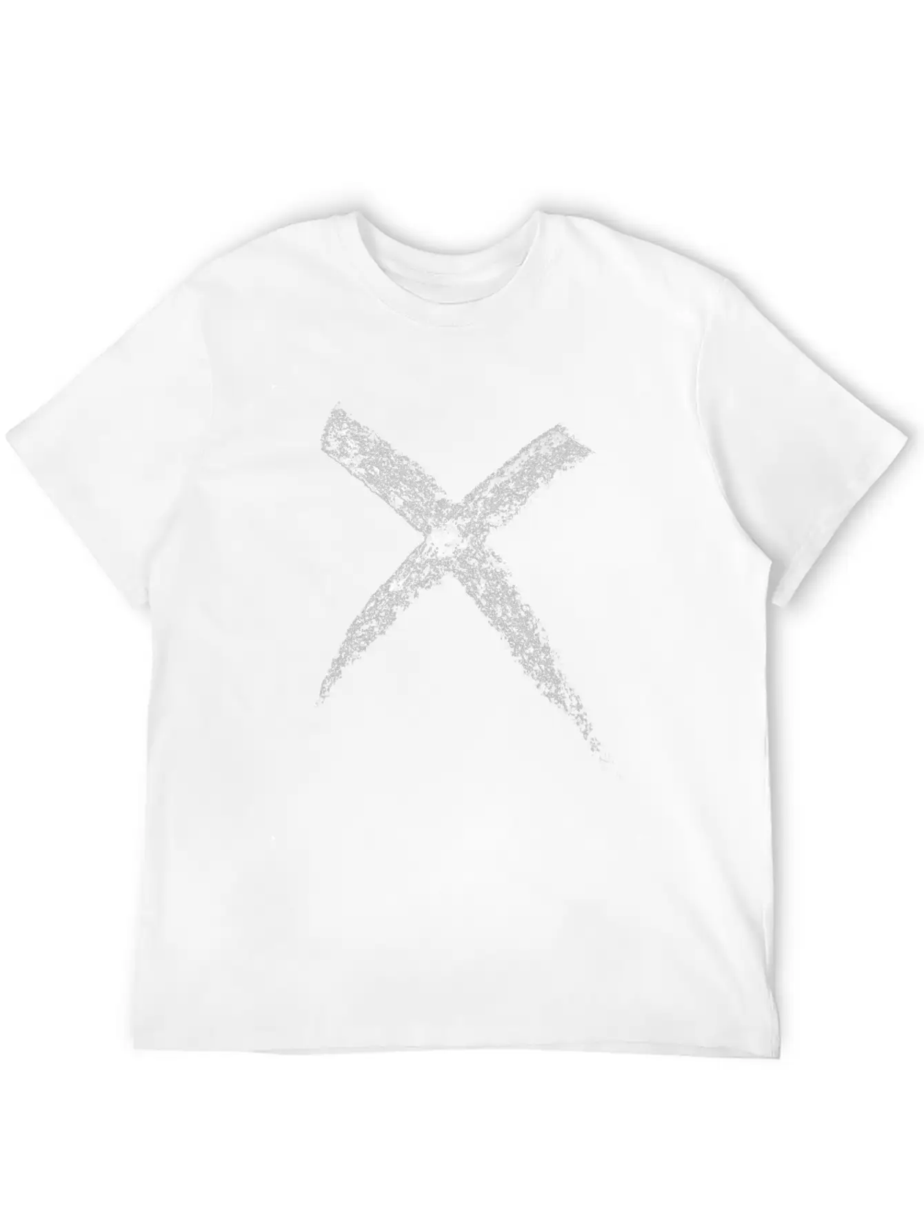 Hand Drawn Cross Stylish Everyday T-Shirt – Unisex Basic Cotton Tee