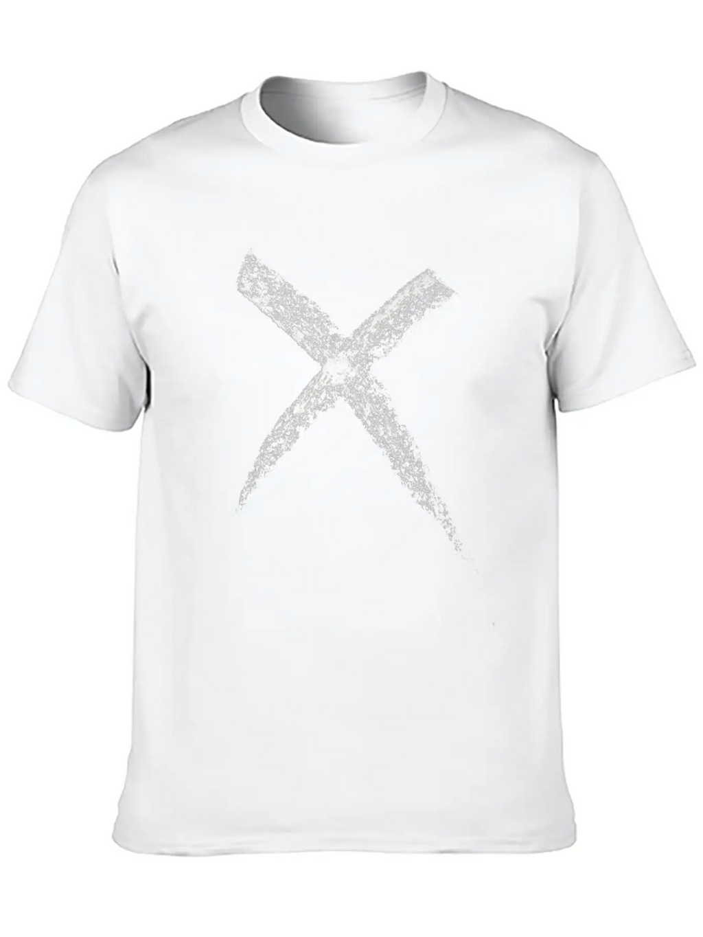 Hand Drawn Cross Stylish Everyday T-Shirt – Unisex Basic Cotton Tee
