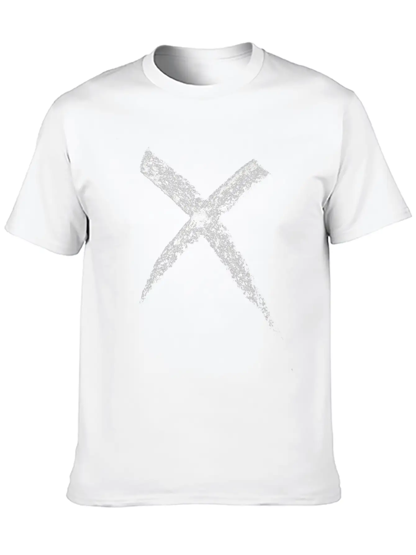 Hand Drawn Cross Stylish Everyday T-Shirt – Unisex Basic Cotton Tee