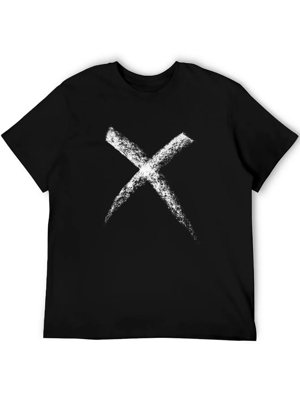 Hand Drawn Cross Stylish Everyday T-Shirt – Unisex Basic Cotton Tee