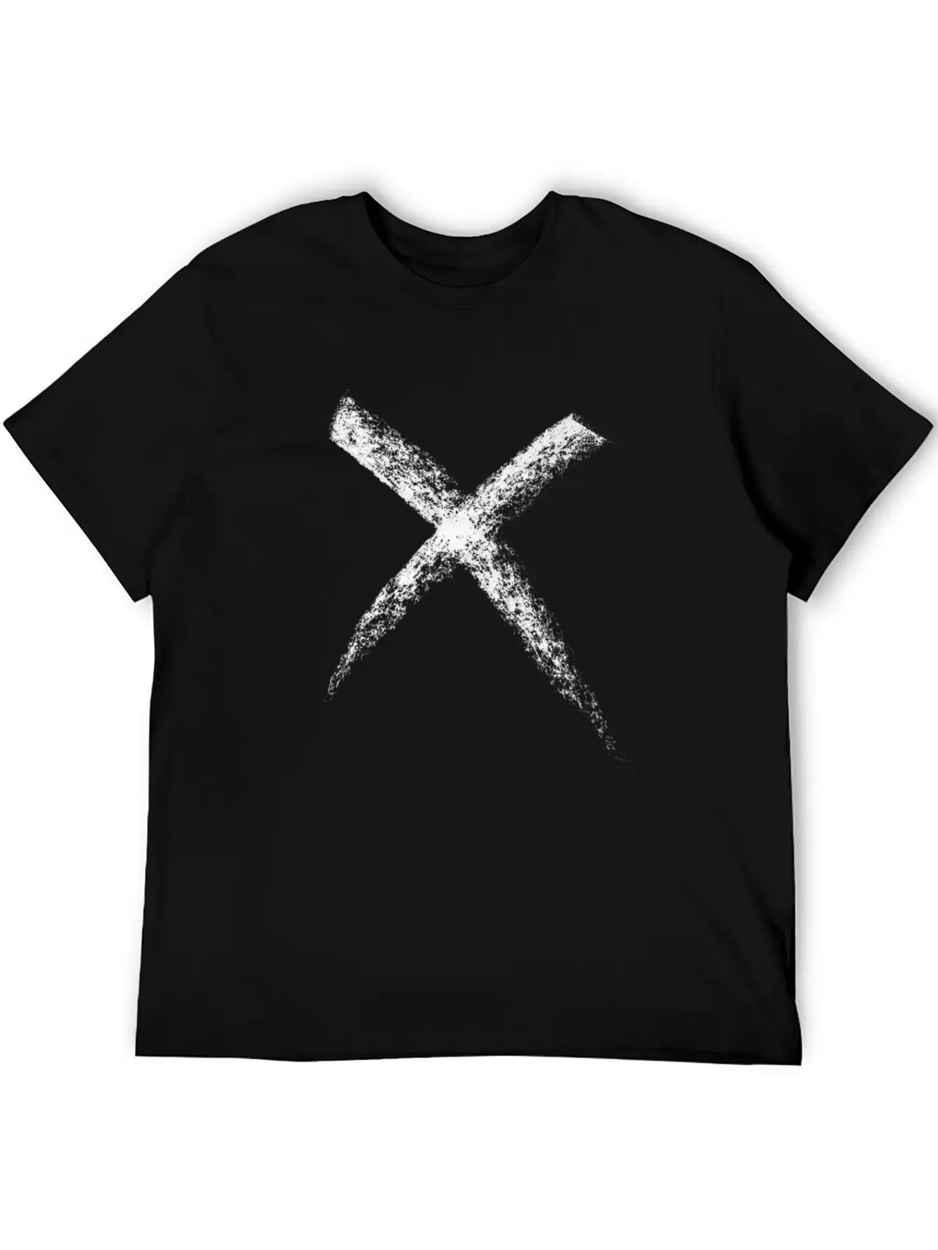 Hand Drawn Cross Stylish Everyday T-Shirt – Unisex Basic Cotton Tee