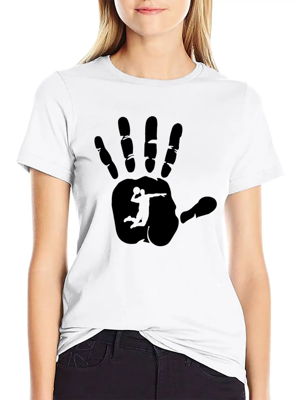 Hand Handball Player Team Match Sport Coach Gift Stylish Everyday T-Shirt – Unisex Basic Cotton Tee