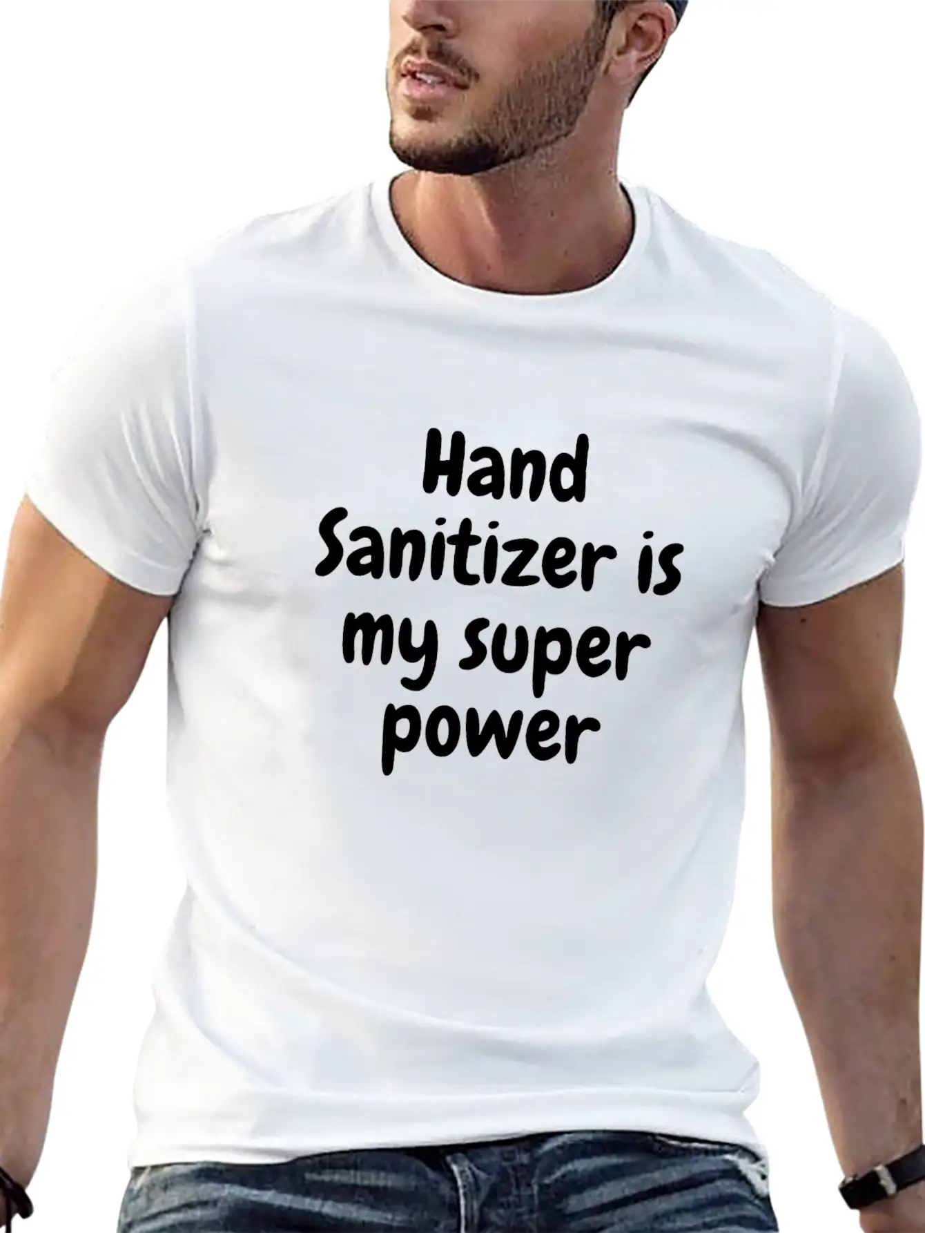 Hand Sanitizer Is My Super Power Unisex Casual T-Shirt – Clean Design For Daily Comfort