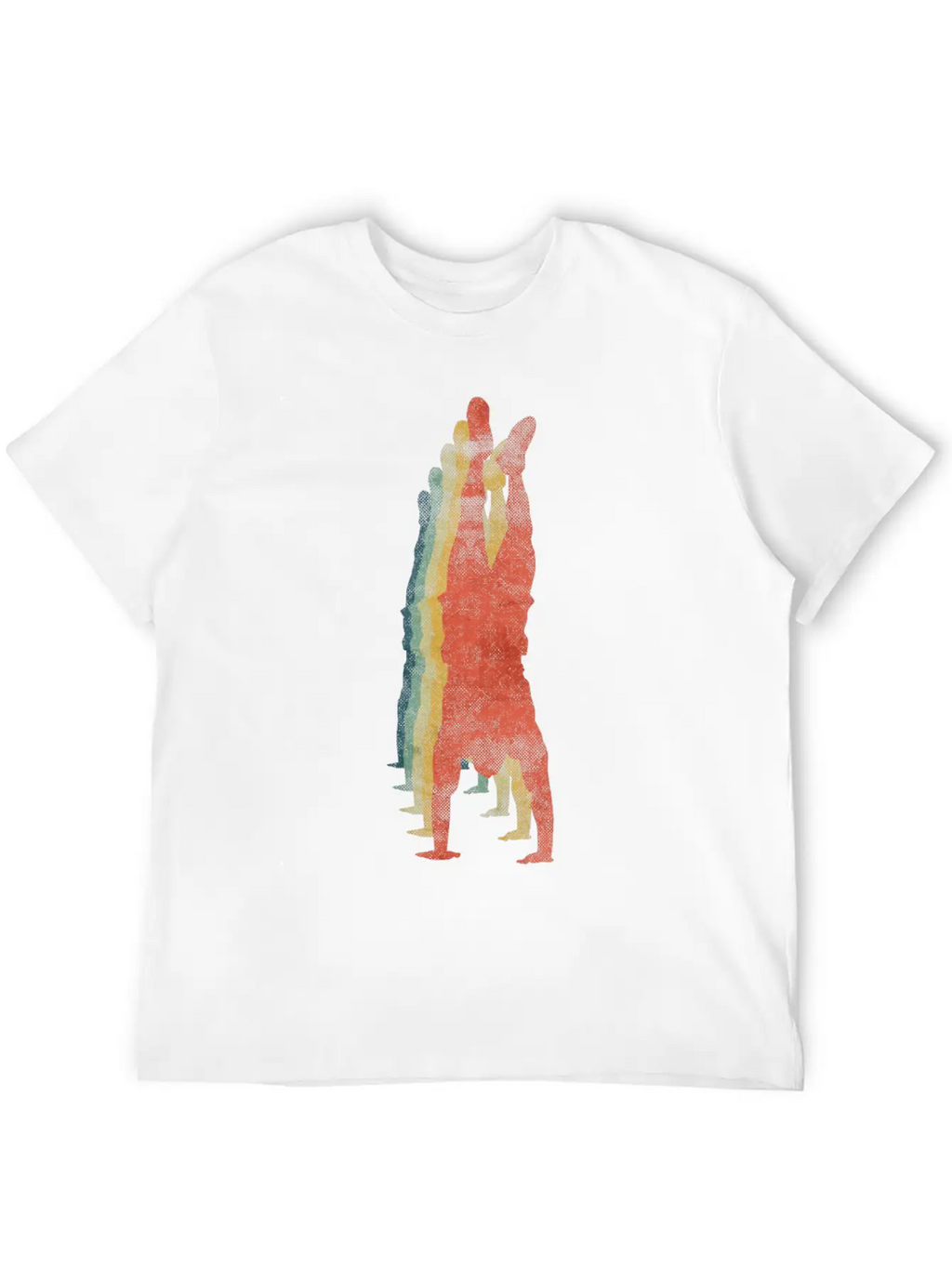 Hand Stand Cross Training Gym Trainer Retro Breathable Soft Cotton T-Shirt – Timeless Casual Look