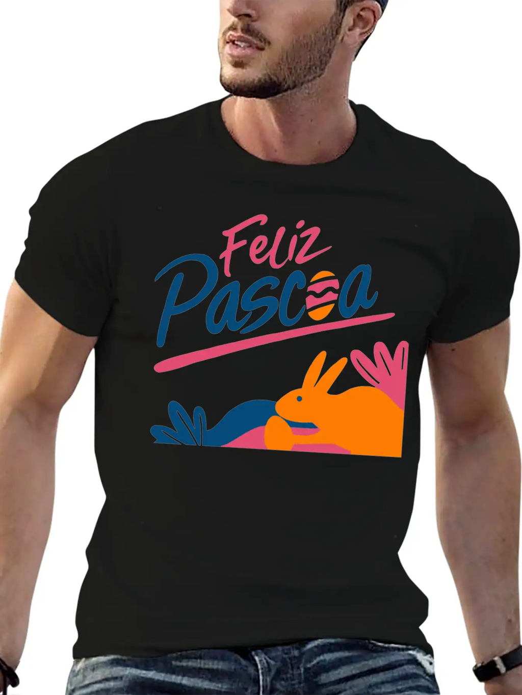 Hand Writing Feliz Unisex Casual T-Shirt – Clean Design For Daily Comfort