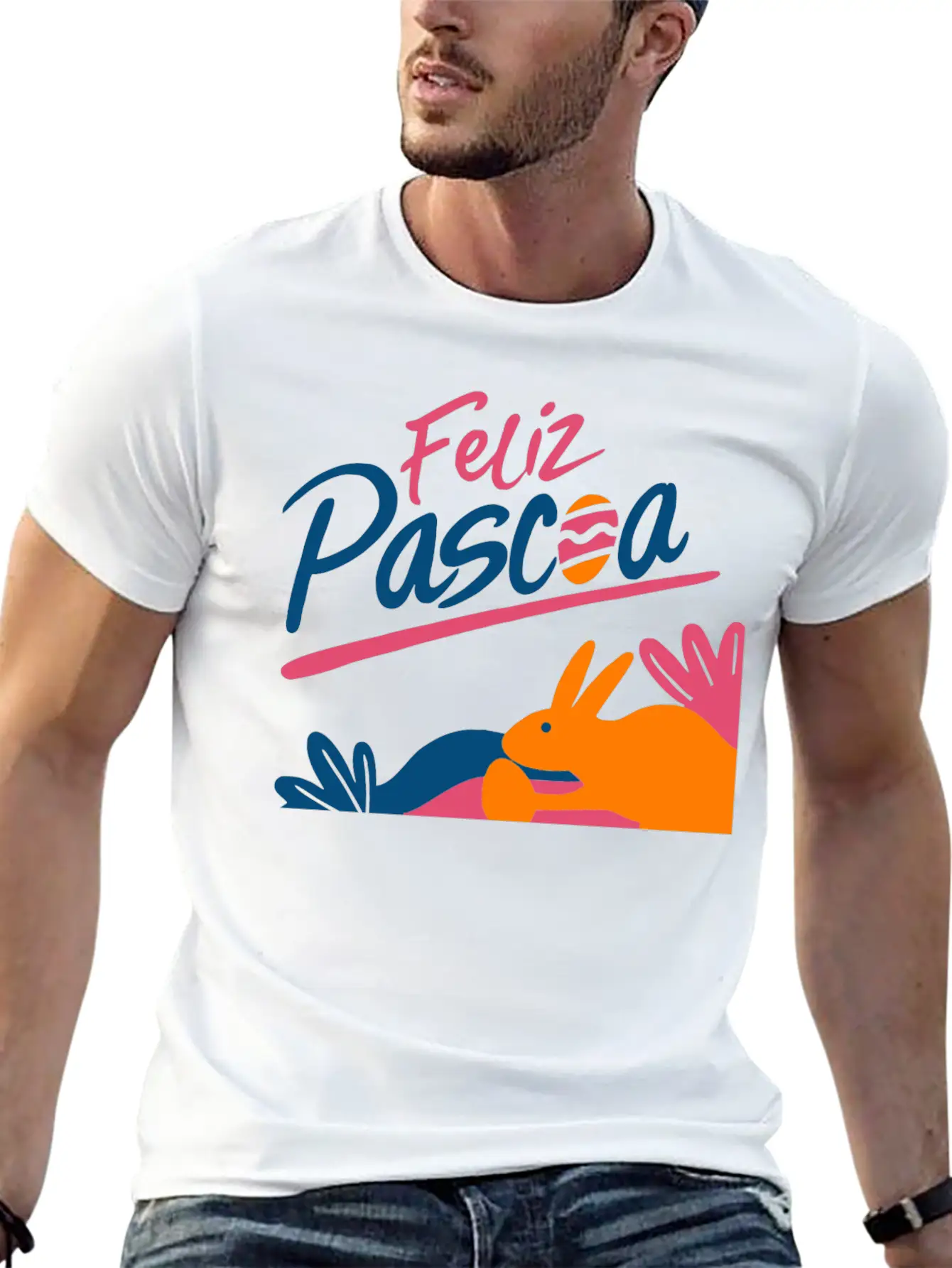 Hand Writing Feliz Unisex Casual T-Shirt – Clean Design For Daily Comfort