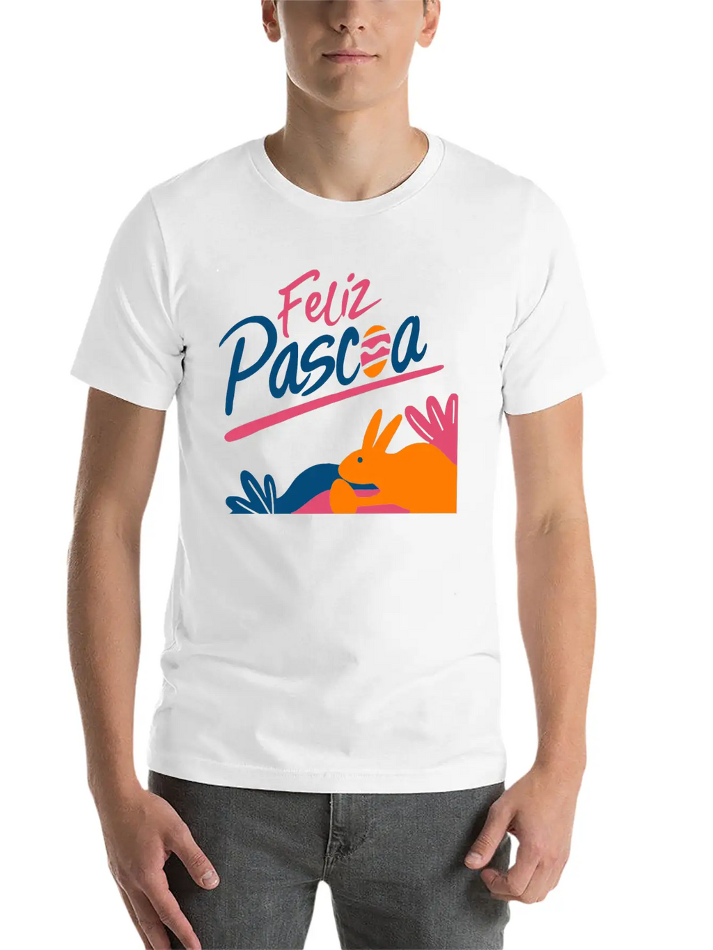 Hand Writing Feliz Unisex Casual T-Shirt – Clean Design For Daily Comfort