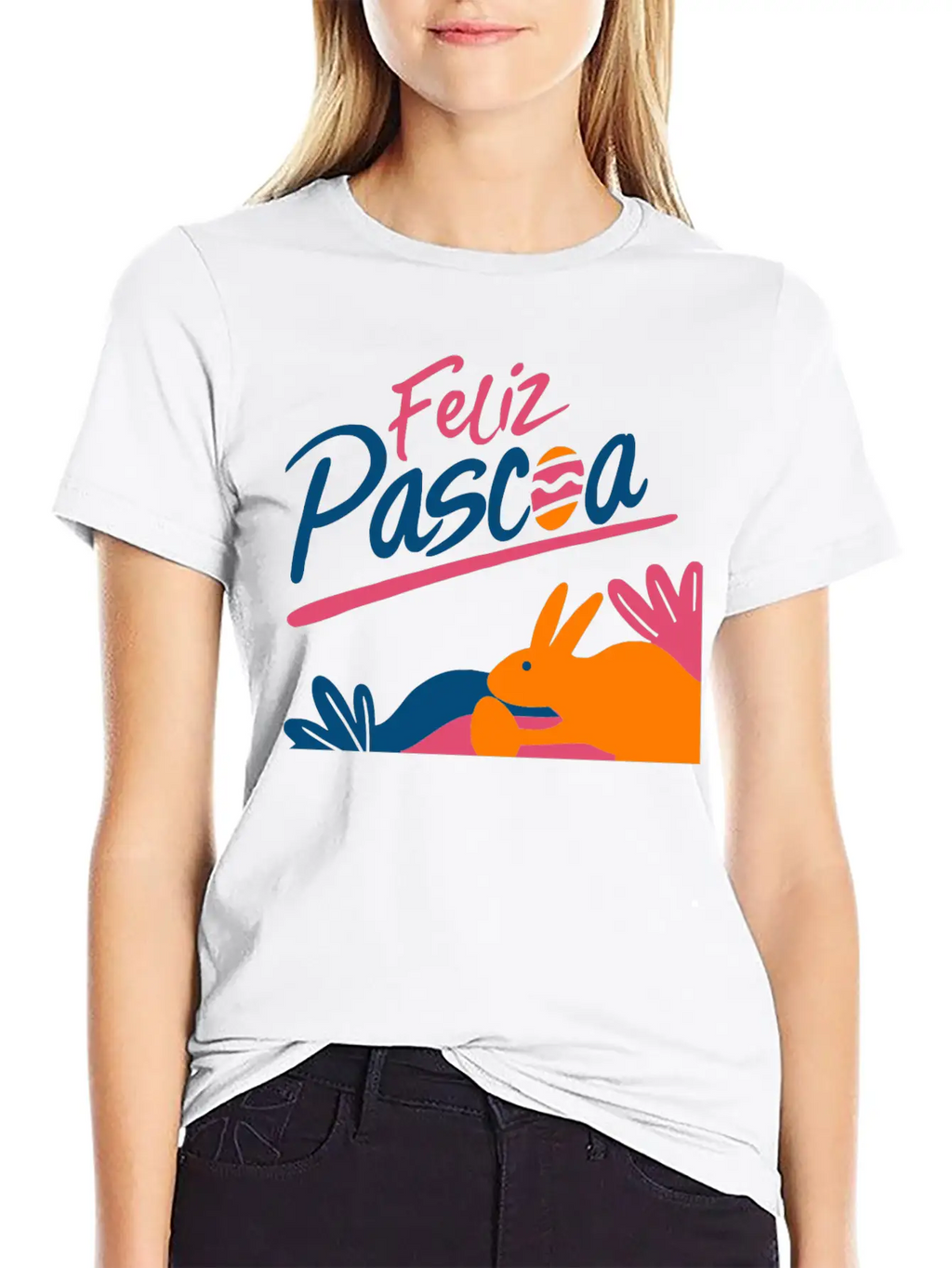 Hand Writing Feliz Unisex Casual T-Shirt – Clean Design For Daily Comfort
